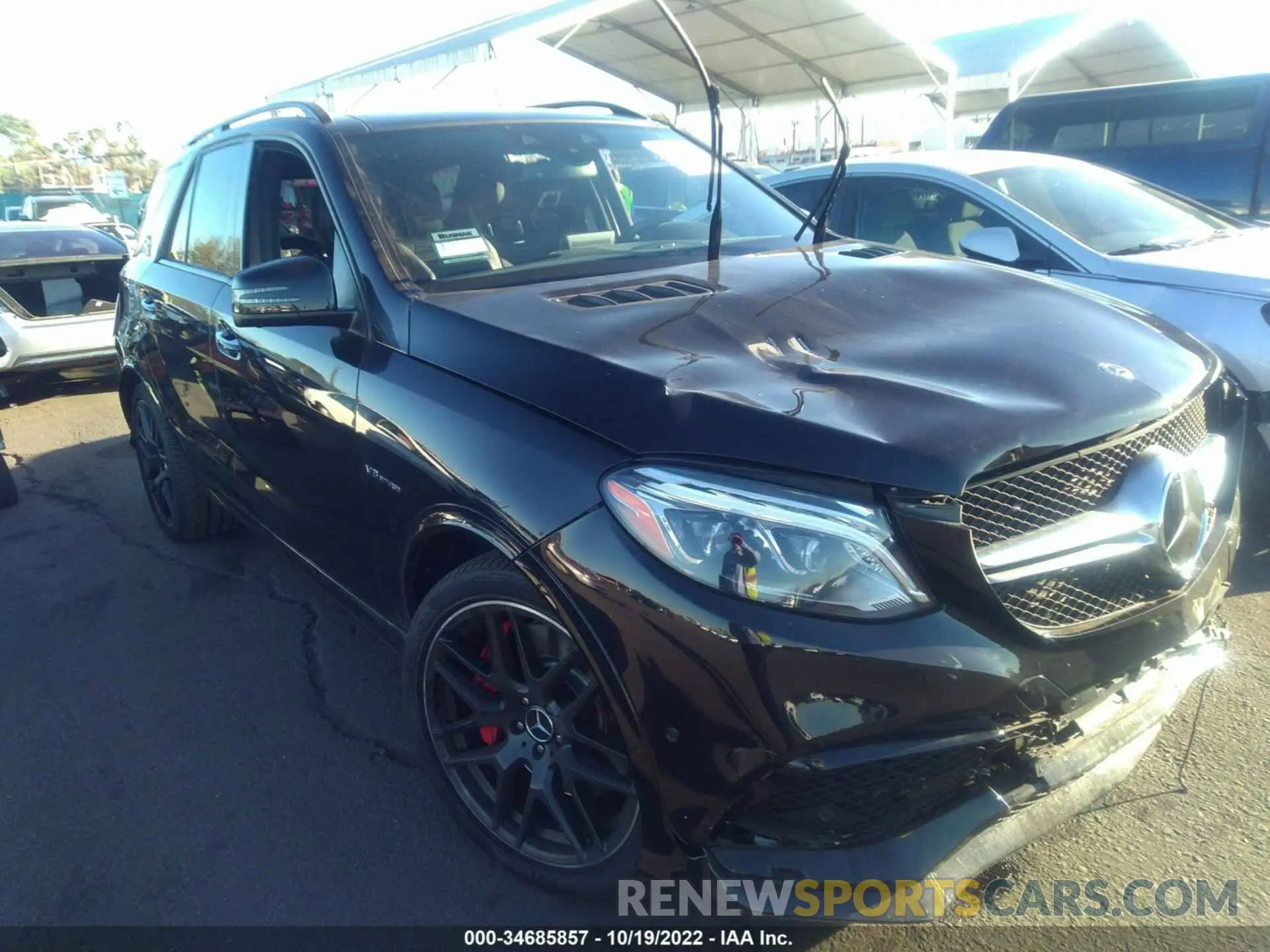1 Photograph of a damaged car 4JGDA7FB8KB195896 MERCEDES-BENZ GLE 2019