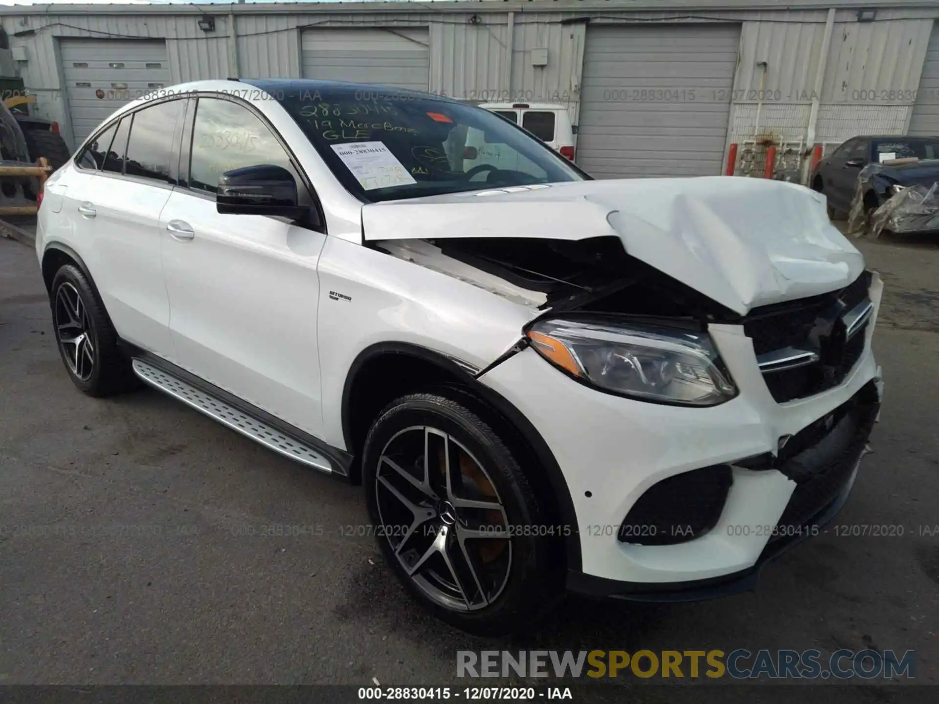 1 Photograph of a damaged car 4JGED6EB2KA138266 MERCEDES-BENZ GLE 2019