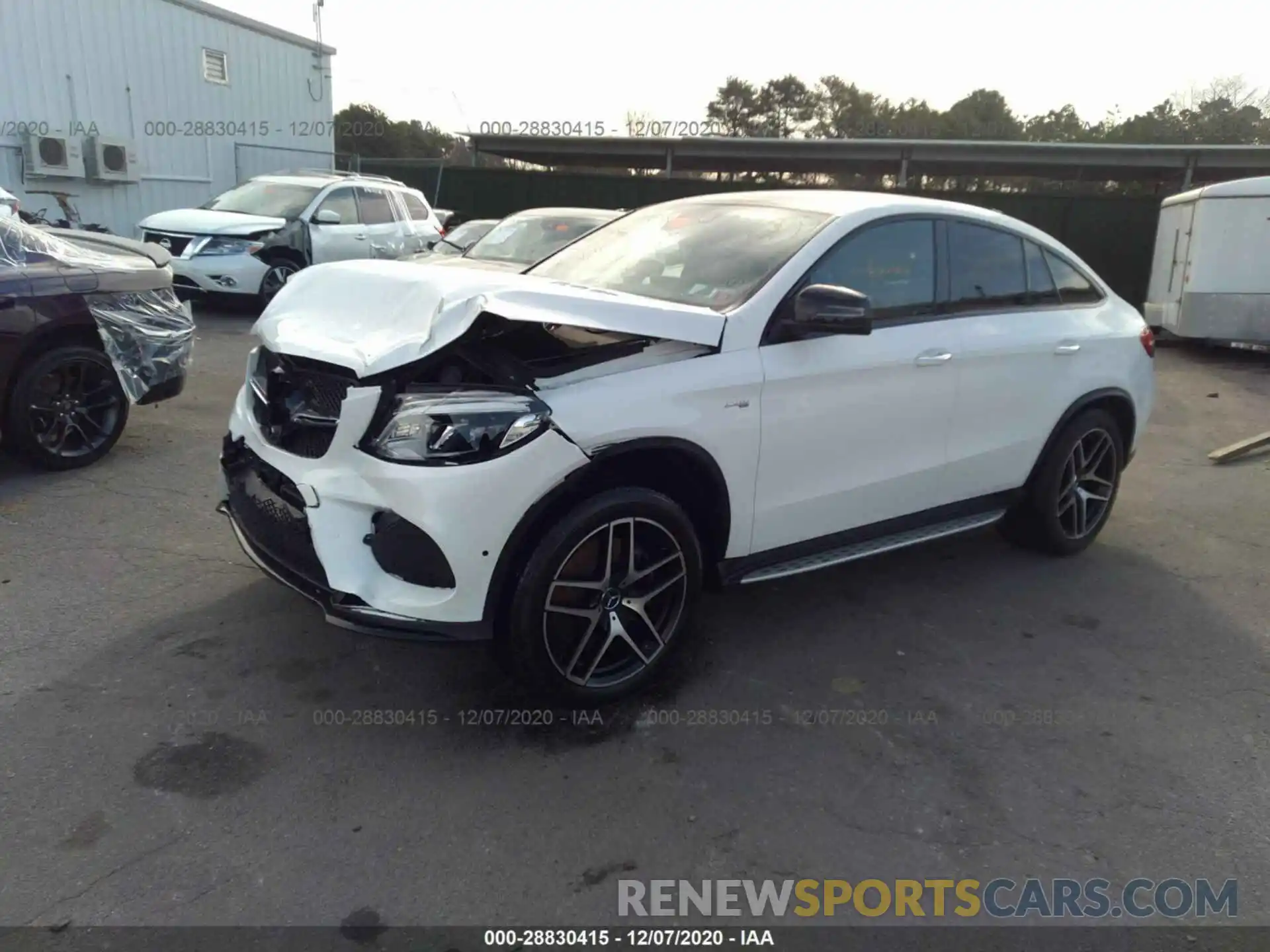 2 Photograph of a damaged car 4JGED6EB2KA138266 MERCEDES-BENZ GLE 2019