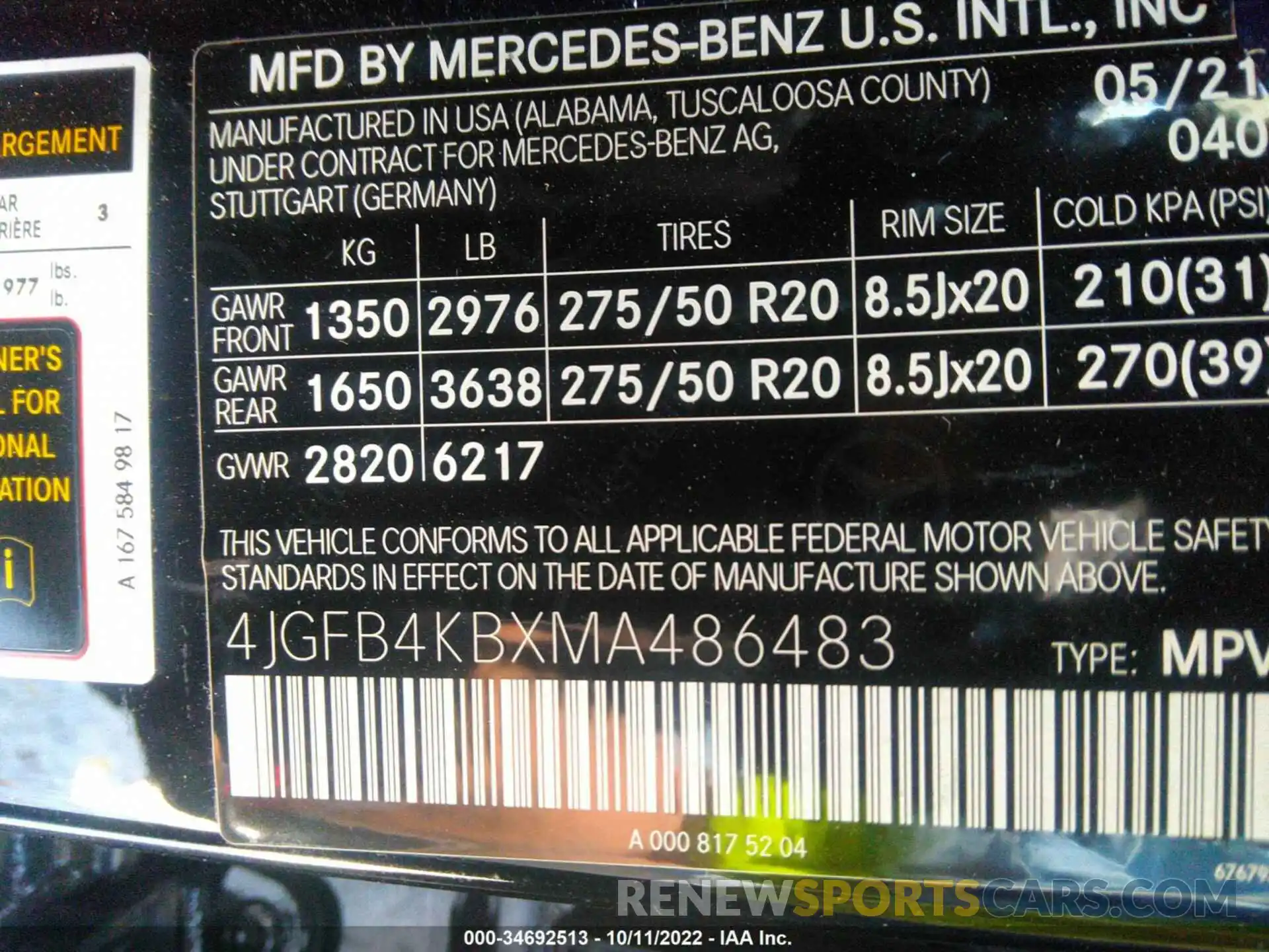 9 Photograph of a damaged car 4JGFB4KBXMA486483 MERCEDES-BENZ GLE 2021