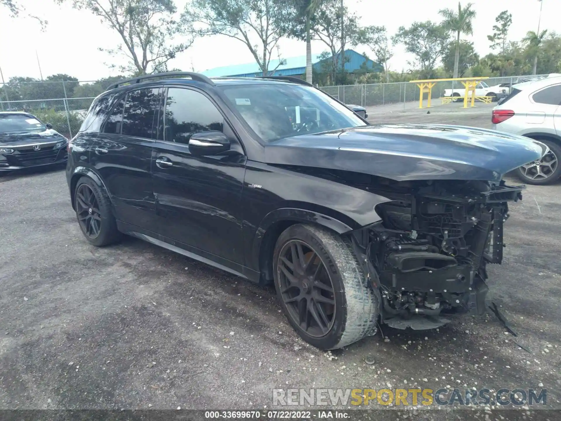 1 Photograph of a damaged car 4JGFB6BB9MA285976 MERCEDES-BENZ GLE 2021