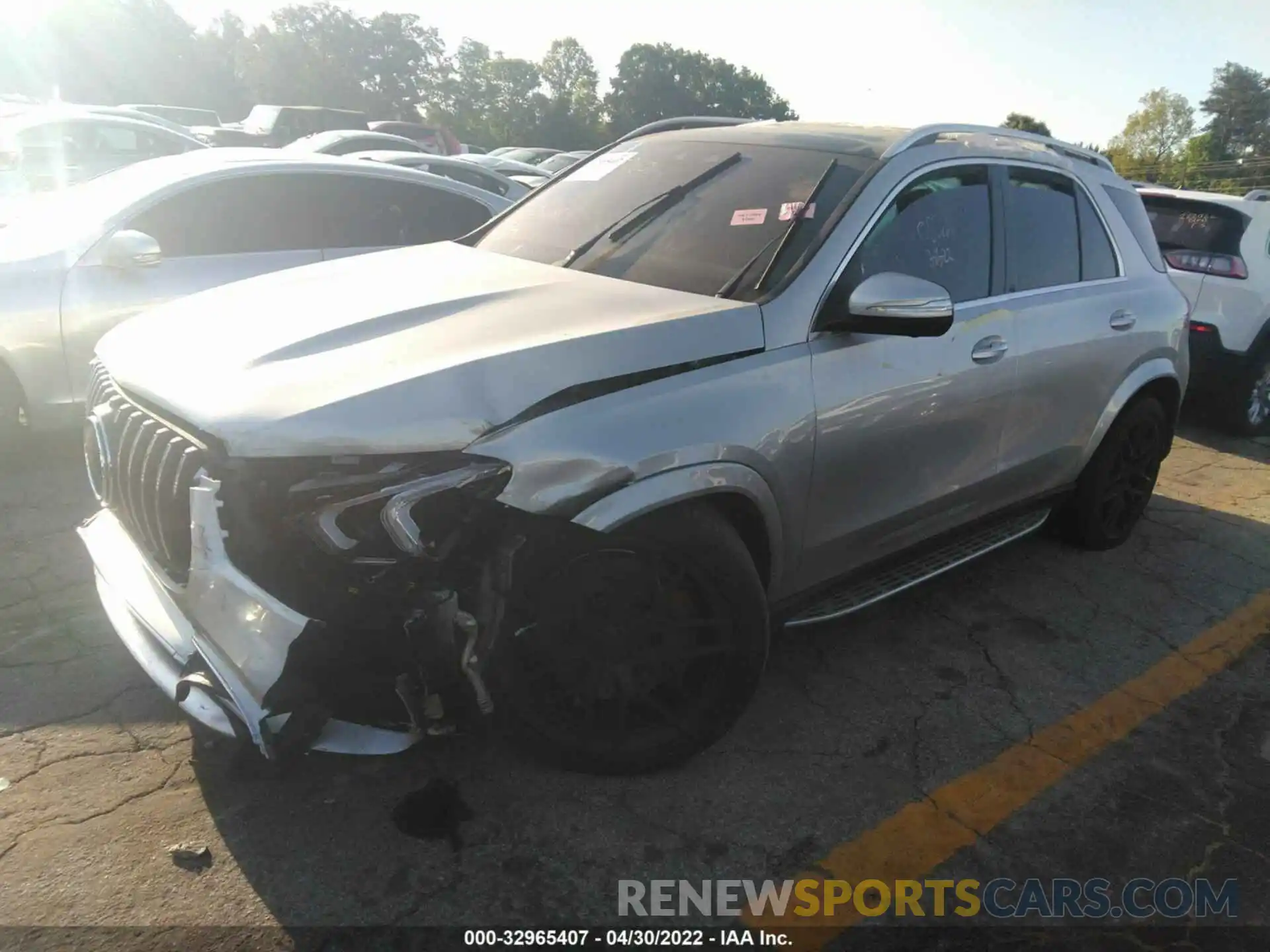 2 Photograph of a damaged car 4JGFB8KB3MA308566 MERCEDES-BENZ GLE 2021