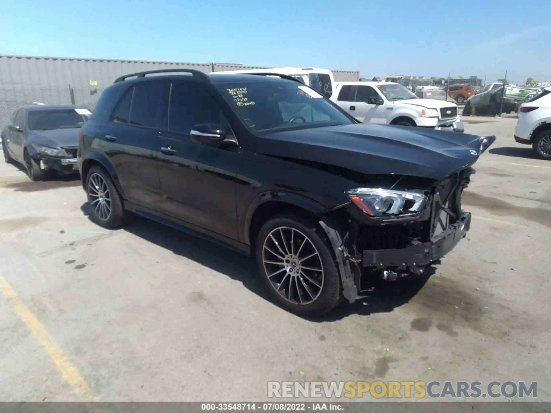 1 Photograph of a damaged car 4JGFB4KB0NA618135 MERCEDES-BENZ GLE 2022