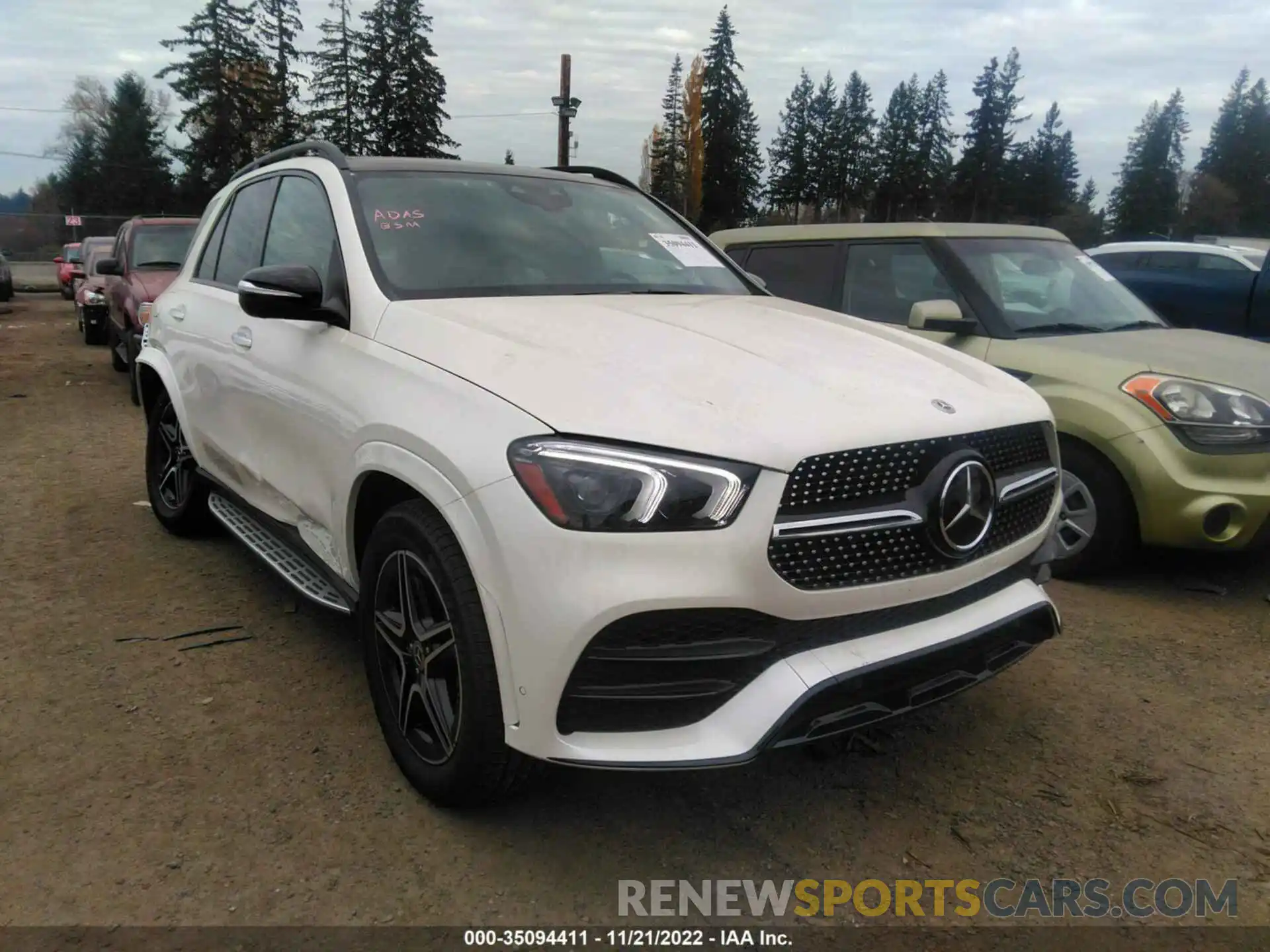 1 Photograph of a damaged car 4JGFB4KB0NA675936 MERCEDES-BENZ GLE 2022