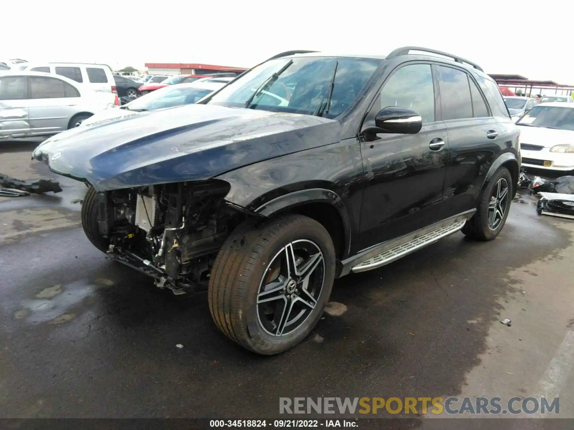 2 Photograph of a damaged car 4JGFB4KB6NA731717 MERCEDES-BENZ GLE 2022