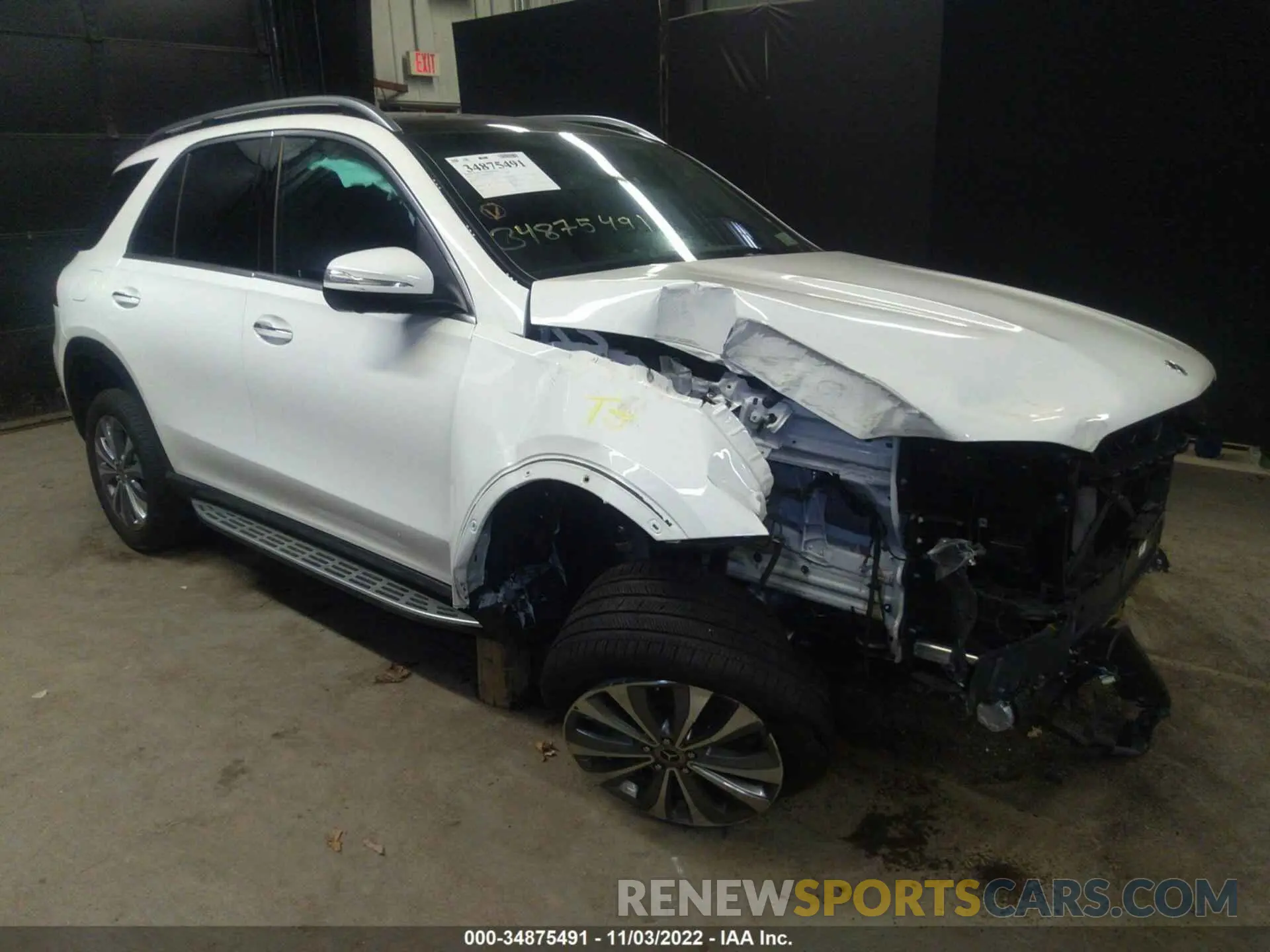 1 Photograph of a damaged car 4JGFB4KE3NA595928 MERCEDES-BENZ GLE 2022
