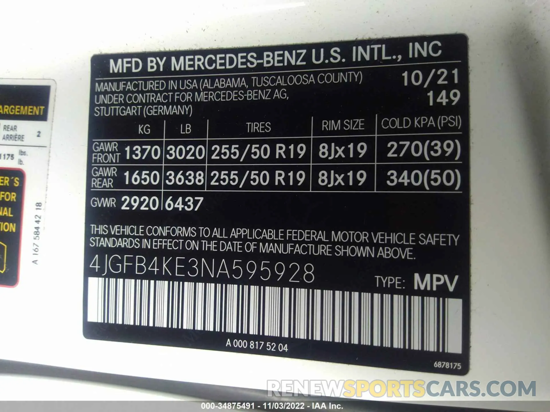 9 Photograph of a damaged car 4JGFB4KE3NA595928 MERCEDES-BENZ GLE 2022