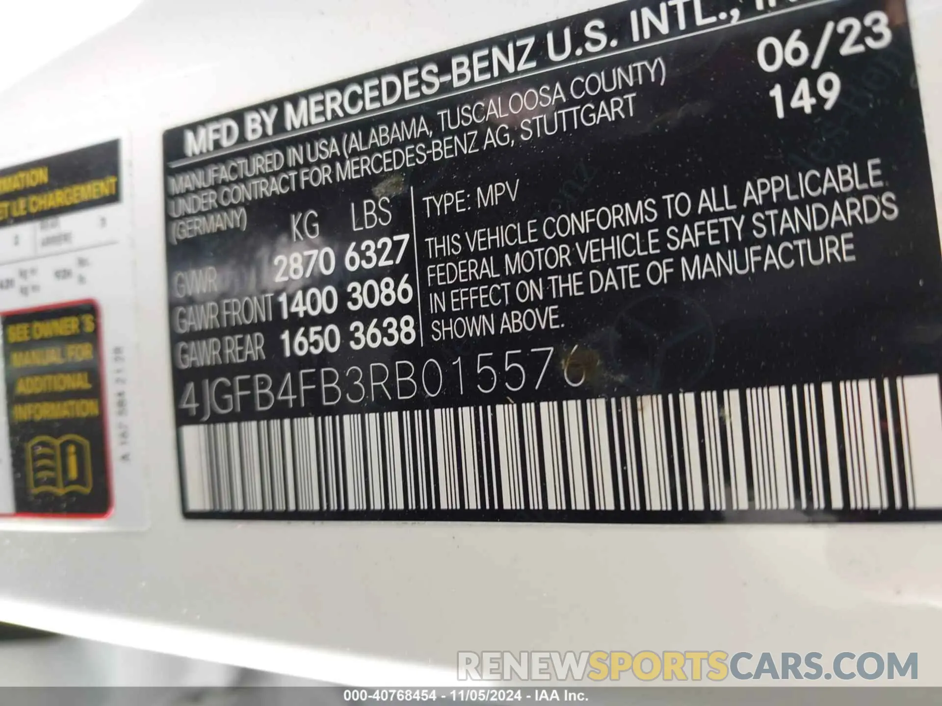 9 Photograph of a damaged car 4JGFB4FB3RB015576 MERCEDES-BENZ GLE 2024