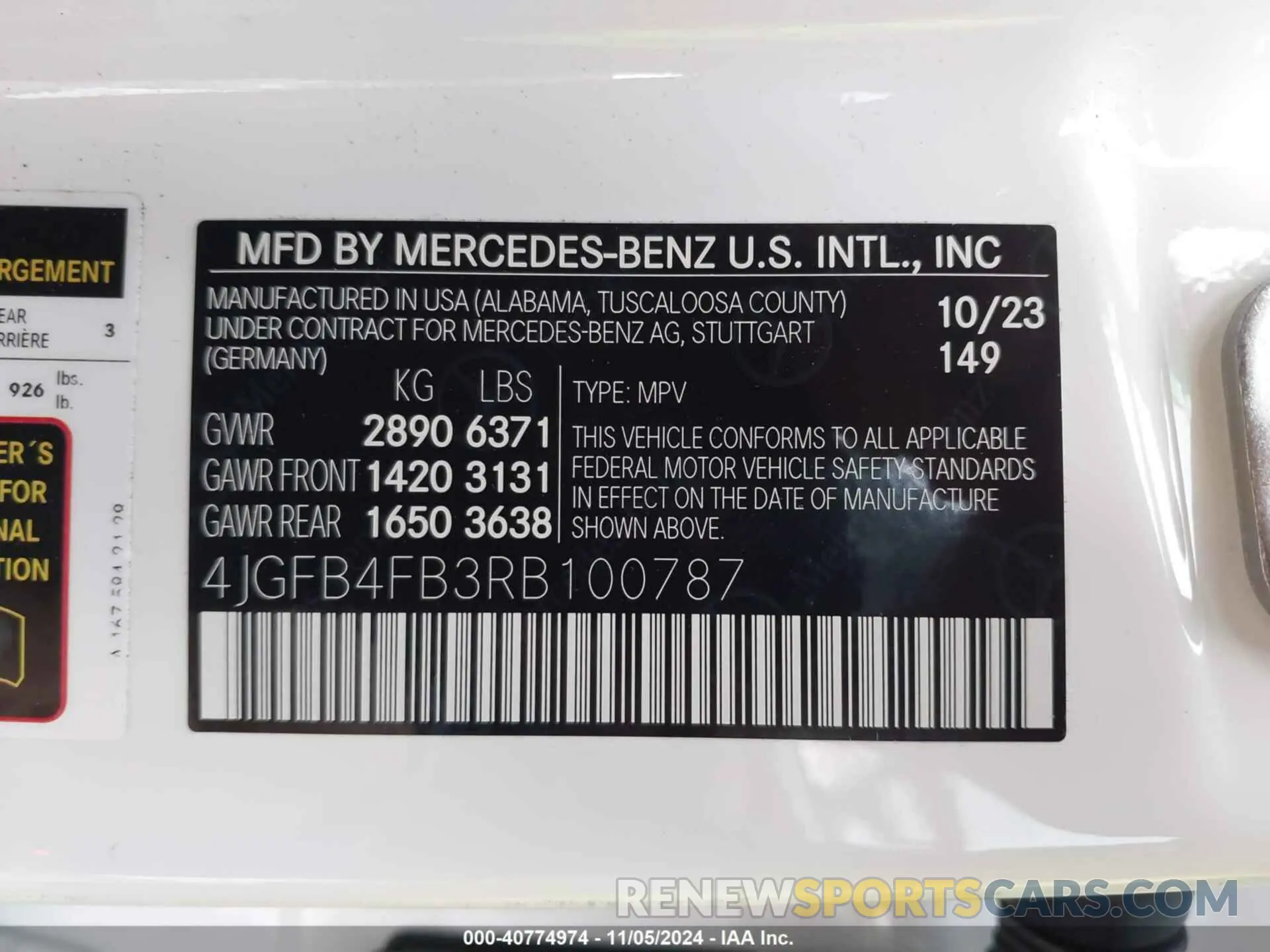9 Photograph of a damaged car 4JGFB4FB3RB100787 MERCEDES-BENZ GLE 2024