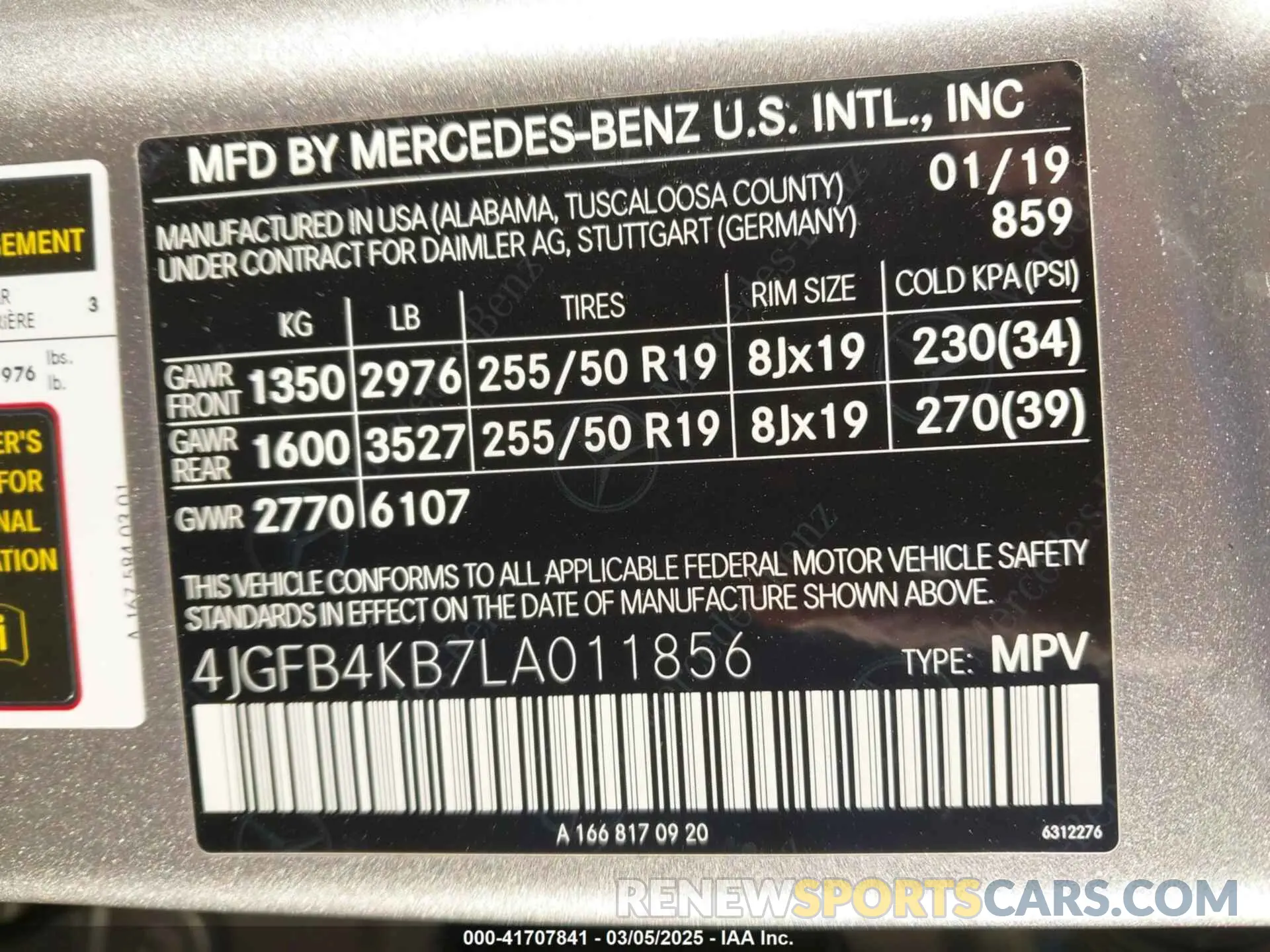 9 Photograph of a damaged car 4JGFB4KB7LA011856 MERCEDES-BENZ GLE 350 2020