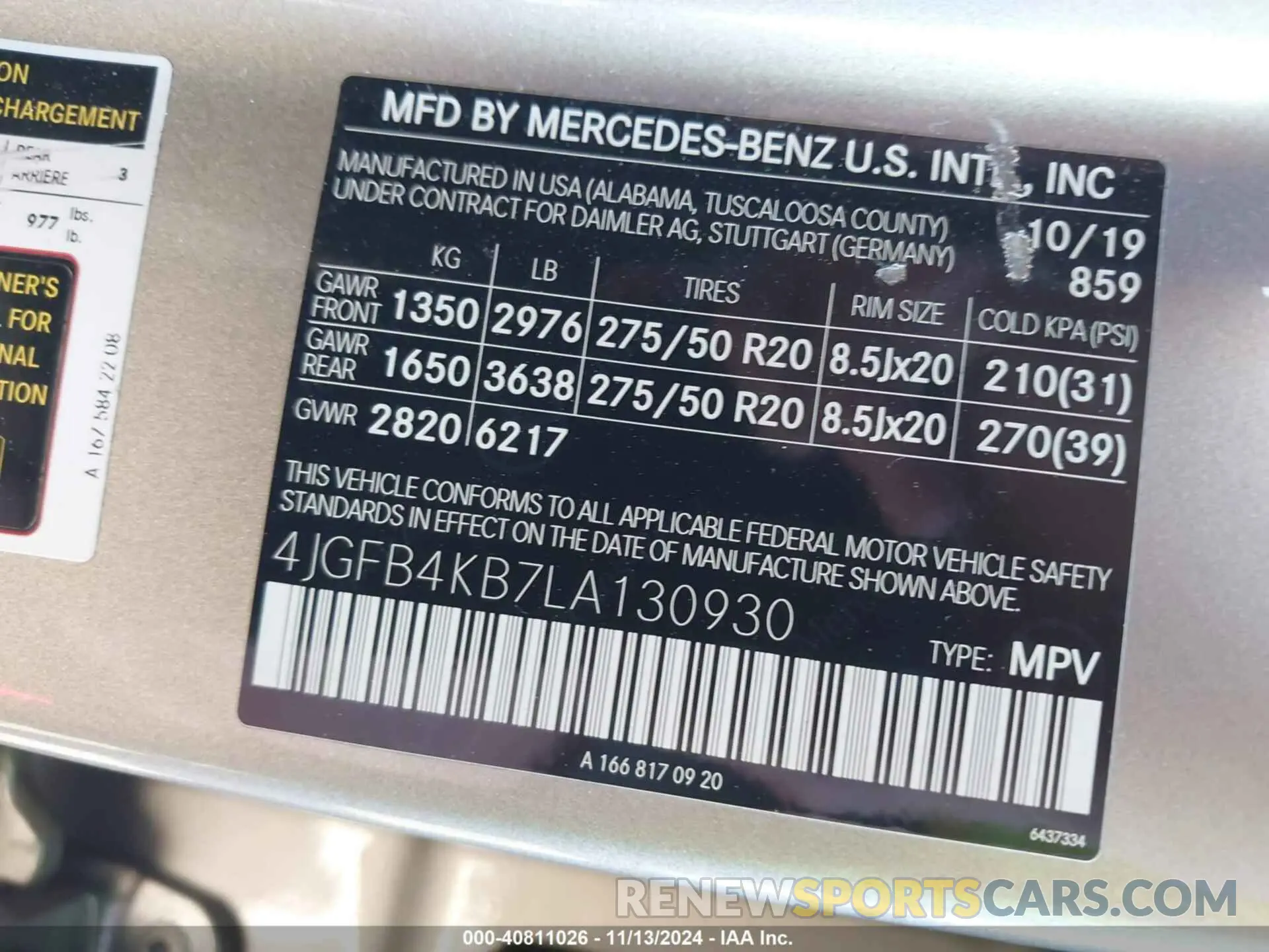 9 Photograph of a damaged car 4JGFB4KB7LA130930 MERCEDES-BENZ GLE 350 2020