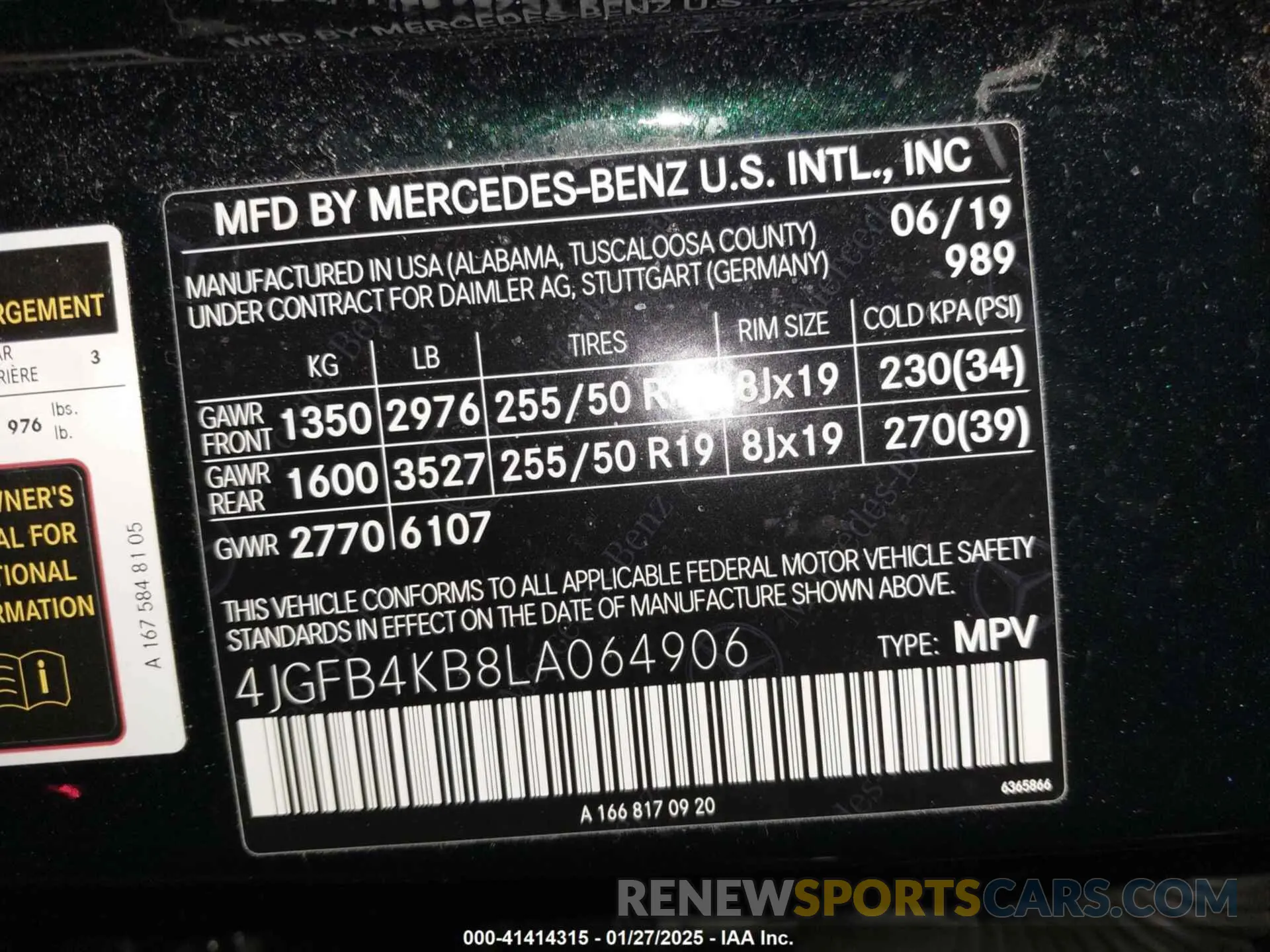 9 Photograph of a damaged car 4JGFB4KB8LA064906 MERCEDES-BENZ GLE 350 2020
