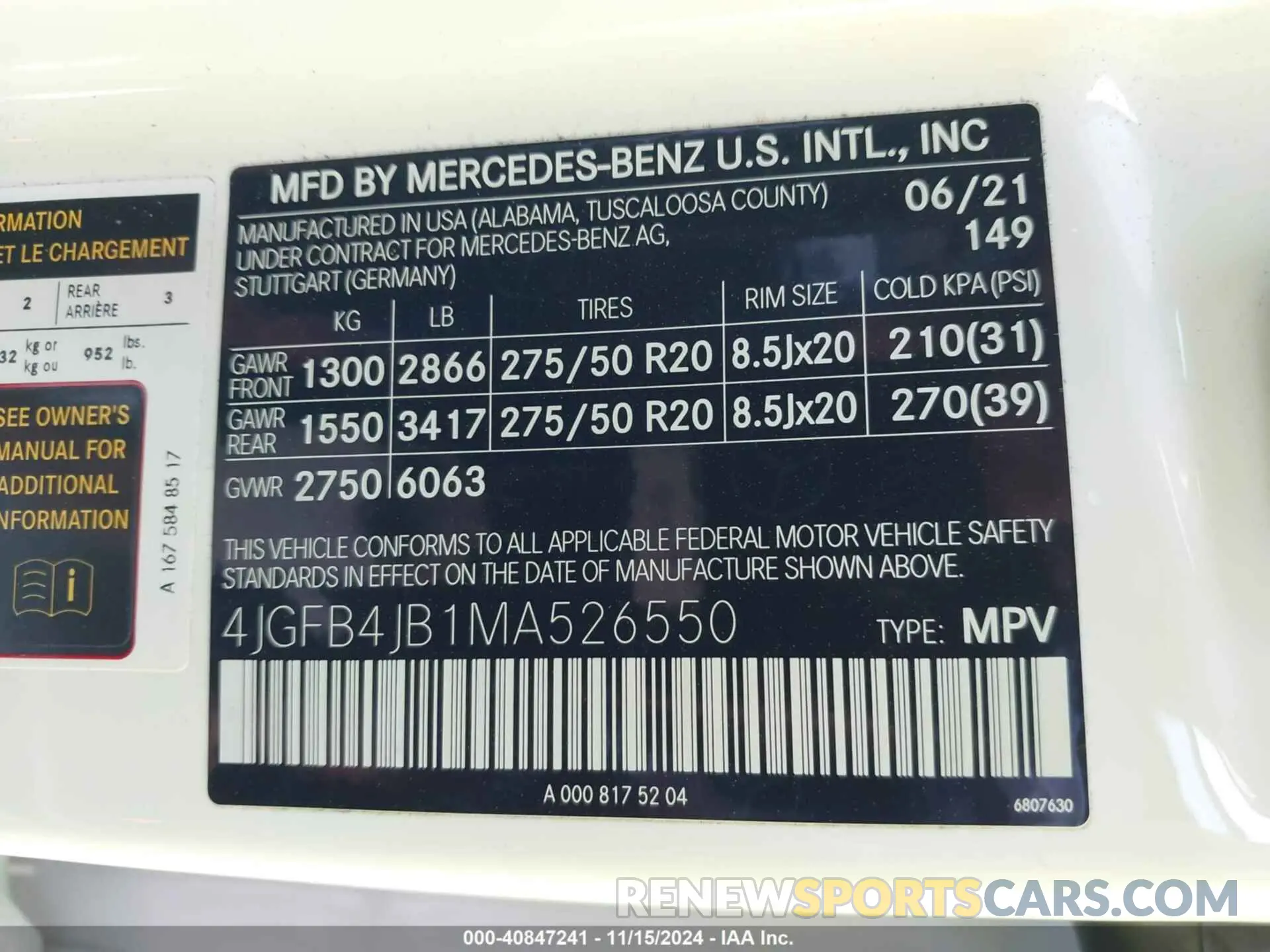 9 Photograph of a damaged car 4JGFB4JB1MA526550 MERCEDES-BENZ GLE 350 2021