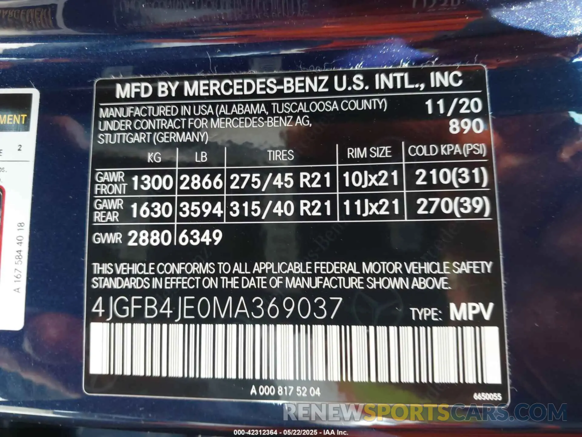 9 Photograph of a damaged car 4JGFB4JE0MA369037 MERCEDES-BENZ GLE 350 2021