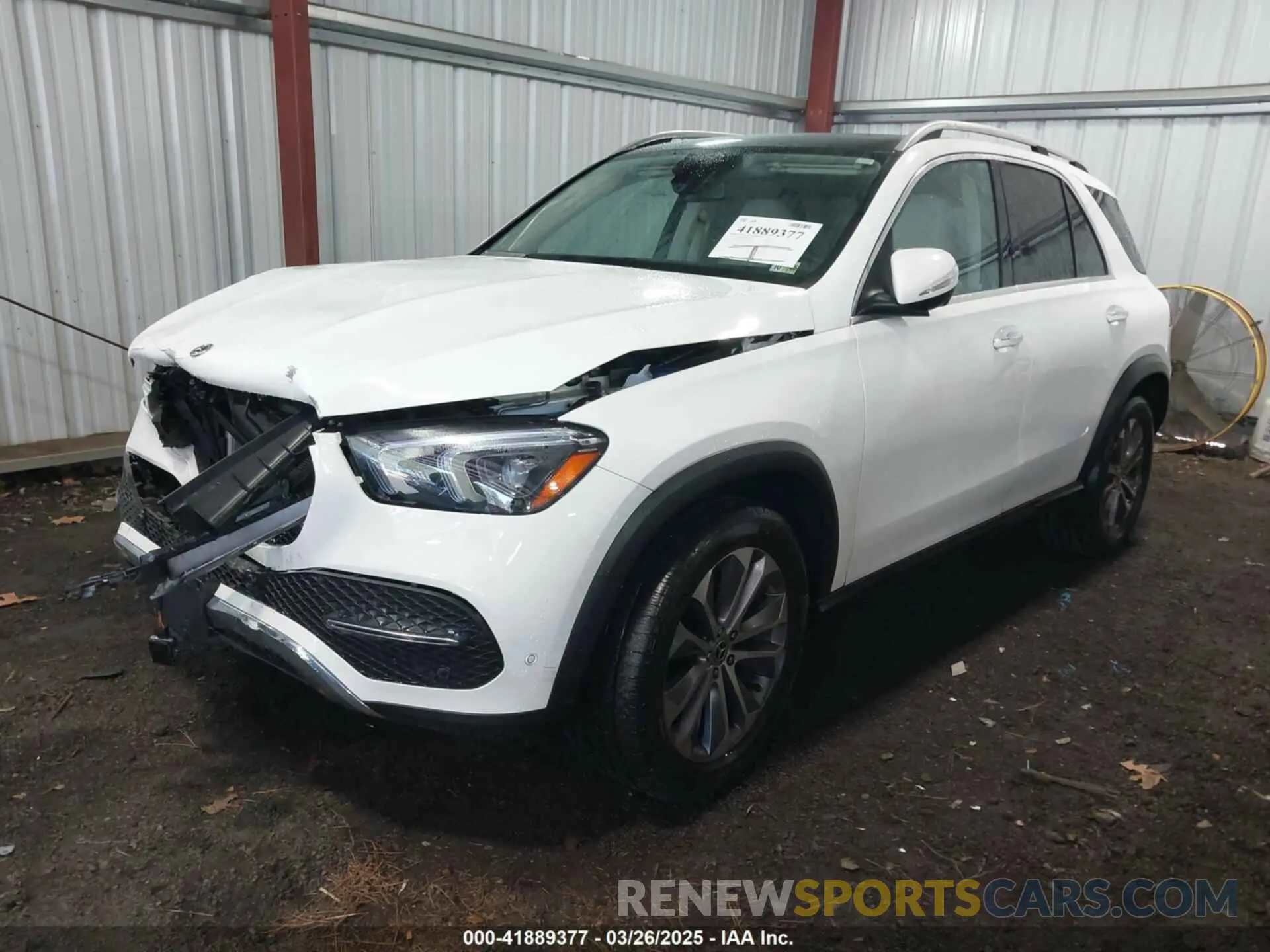 2 Photograph of a damaged car 4JGFB4KB8MA484053 MERCEDES-BENZ GLE 350 2021