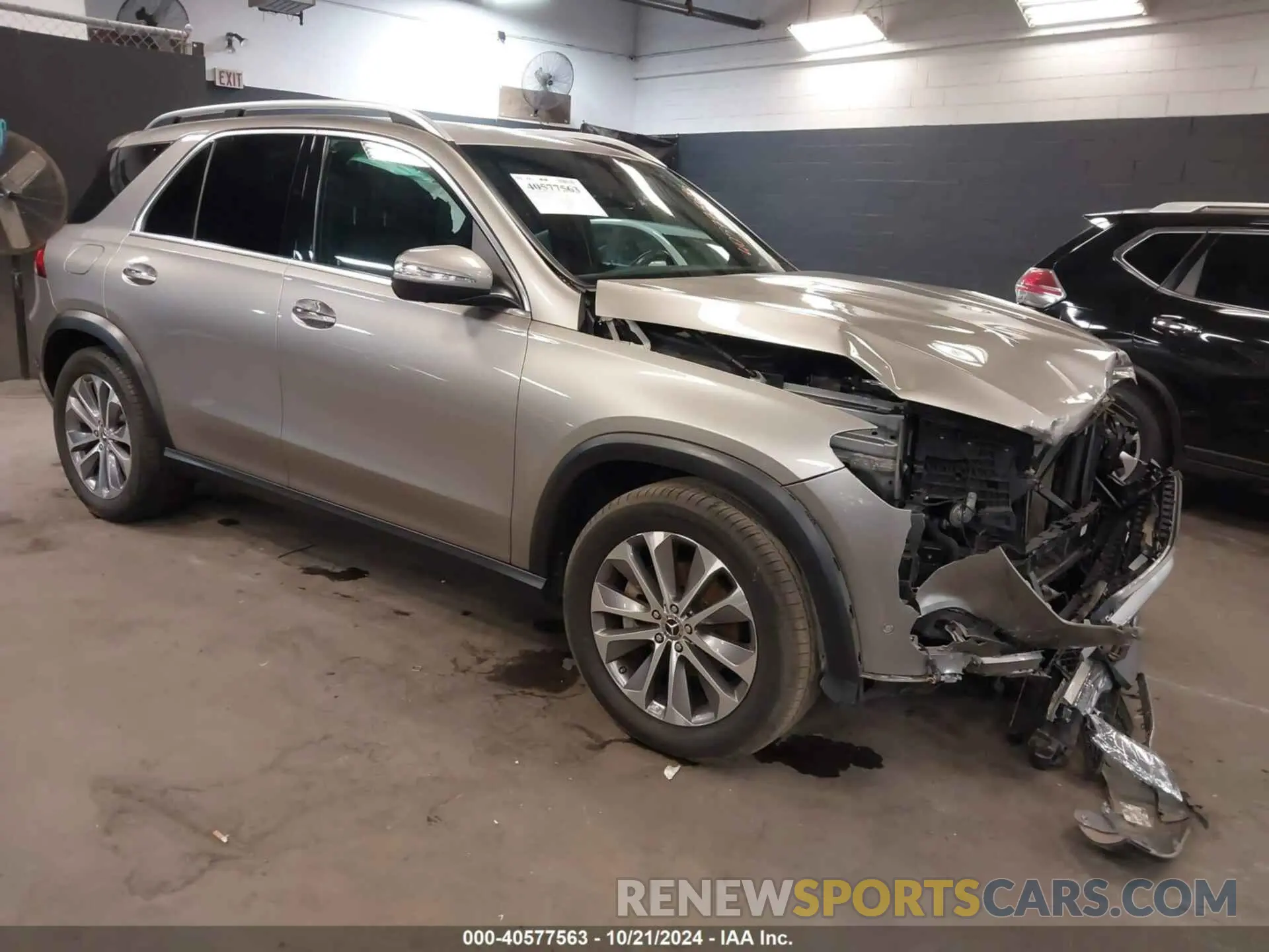 1 Photograph of a damaged car 4JGFB4KB9MA564378 MERCEDES-BENZ GLE 350 2021