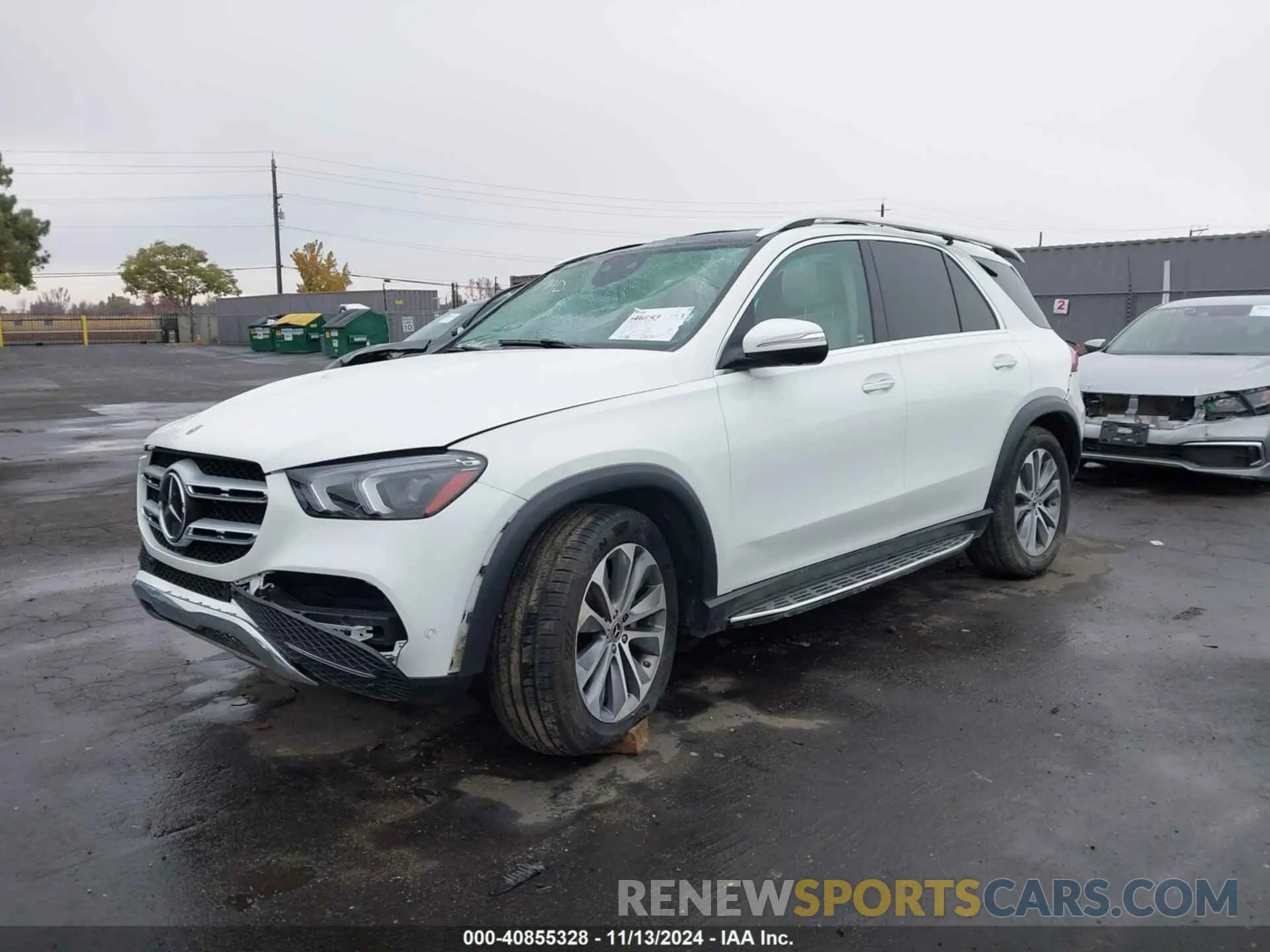 2 Photograph of a damaged car 4JGFB4KE7MA388182 MERCEDES-BENZ GLE 350 2021