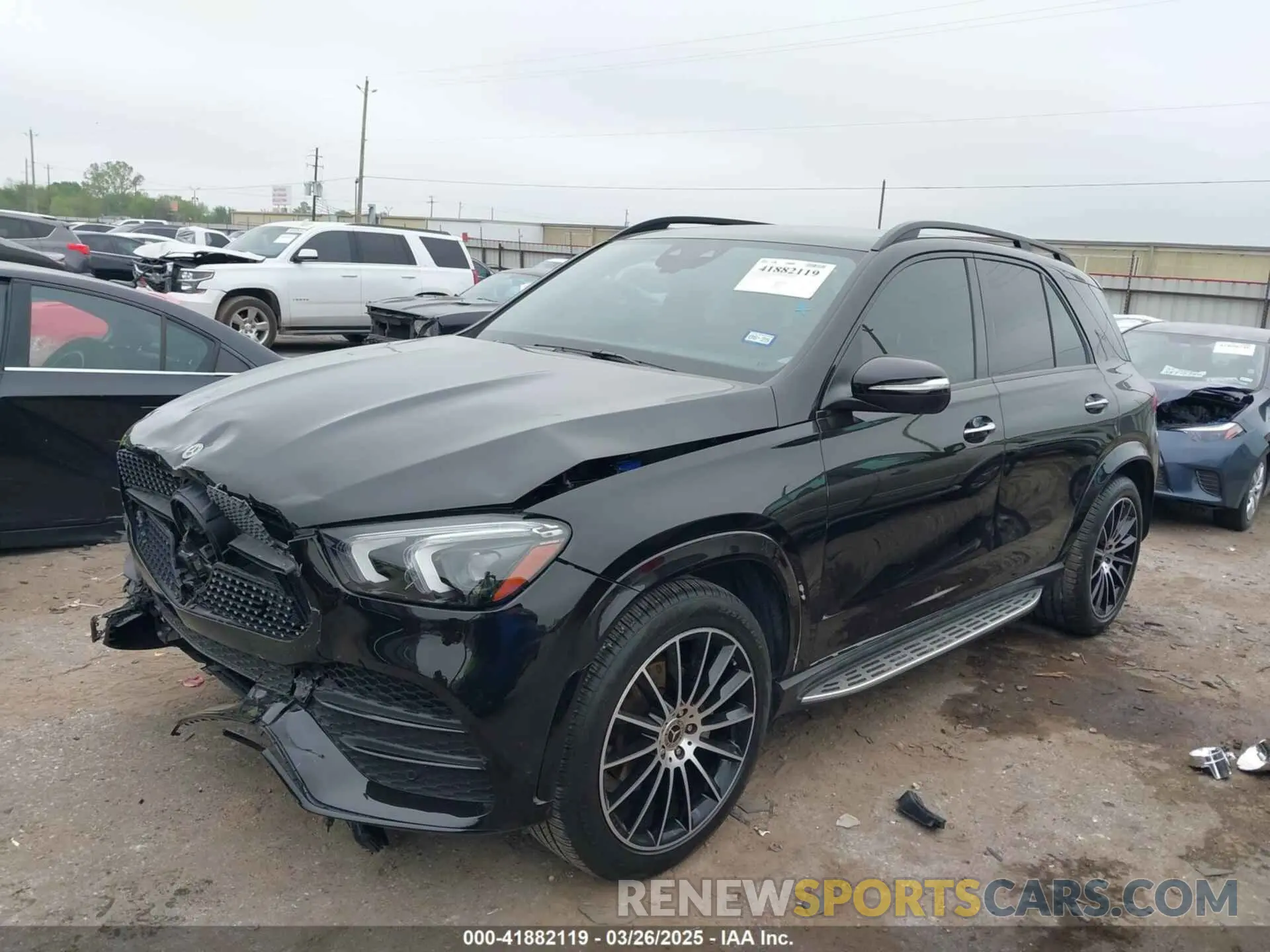 2 Photograph of a damaged car 4JGFB4JB7NA776070 MERCEDES-BENZ GLE 350 2022