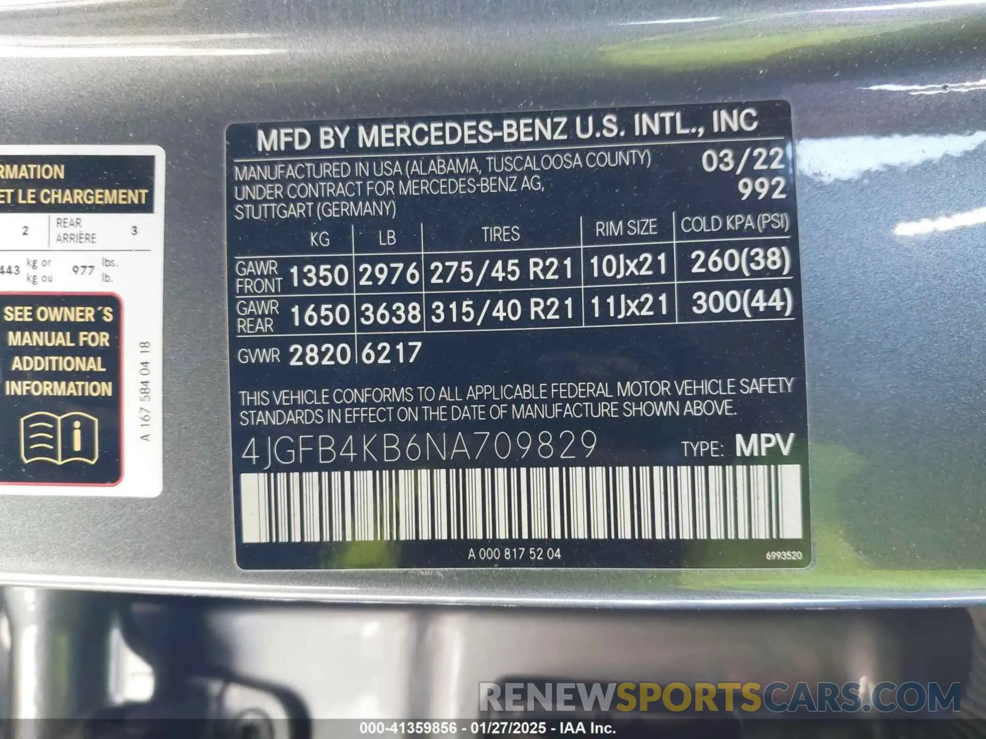 9 Photograph of a damaged car 4JGFB4KB6NA709829 MERCEDES-BENZ GLE 350 2022