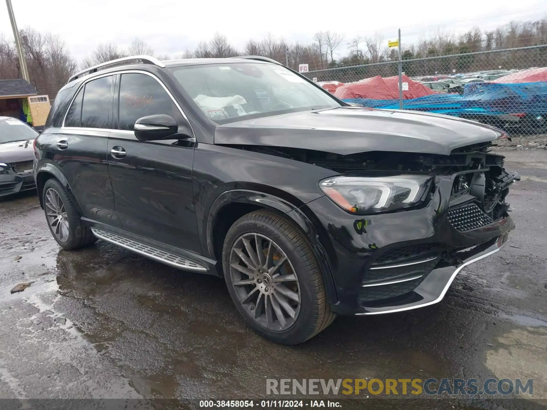 1 Photograph of a damaged car 4JGFB4KB9NA652977 MERCEDES-BENZ GLE 350 2022