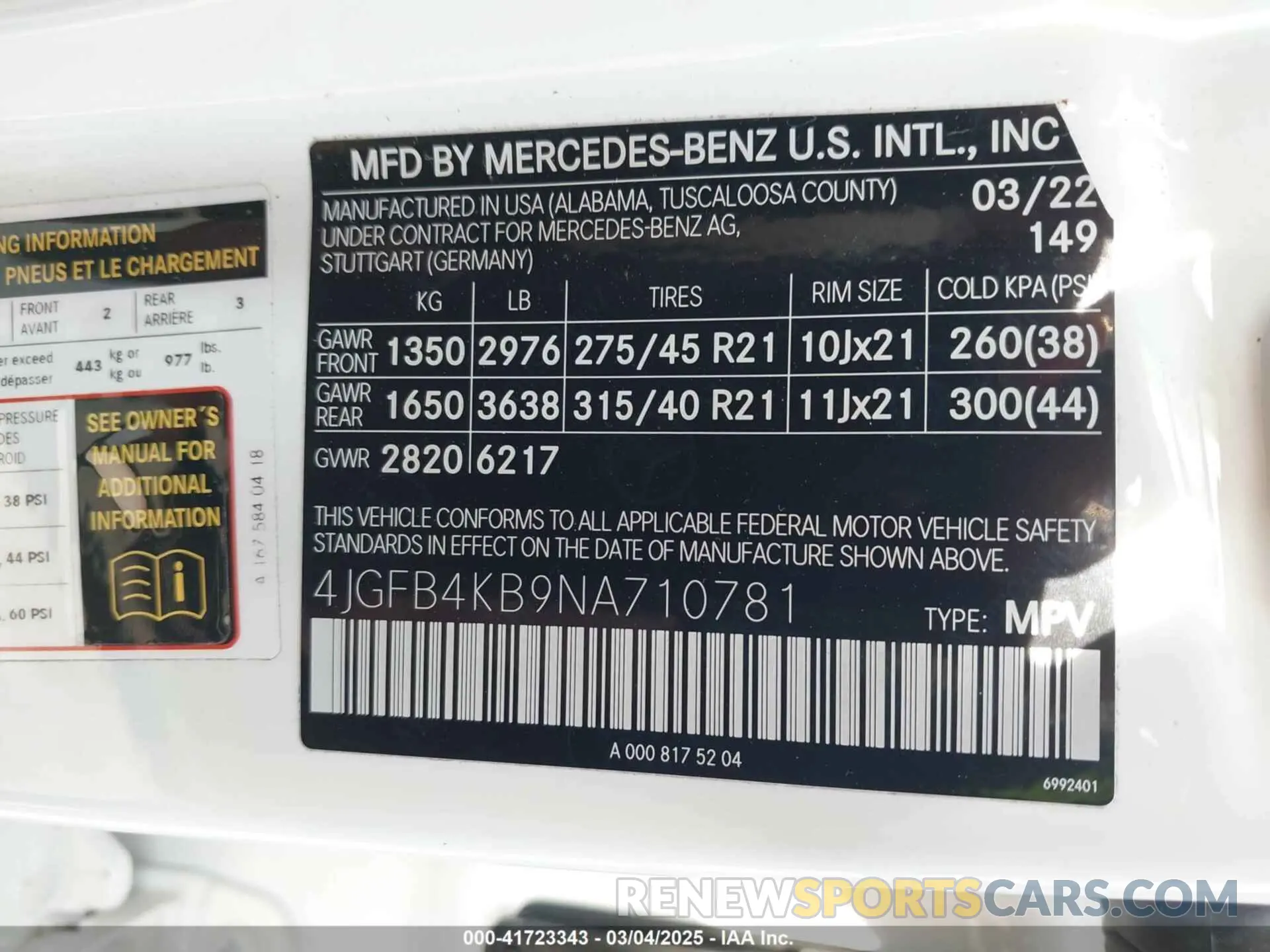 9 Photograph of a damaged car 4JGFB4KB9NA710781 MERCEDES-BENZ GLE 350 2022
