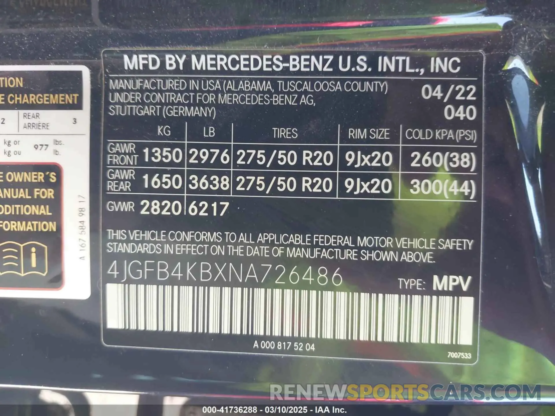 9 Photograph of a damaged car 4JGFB4KBXNA726486 MERCEDES-BENZ GLE 350 2022
