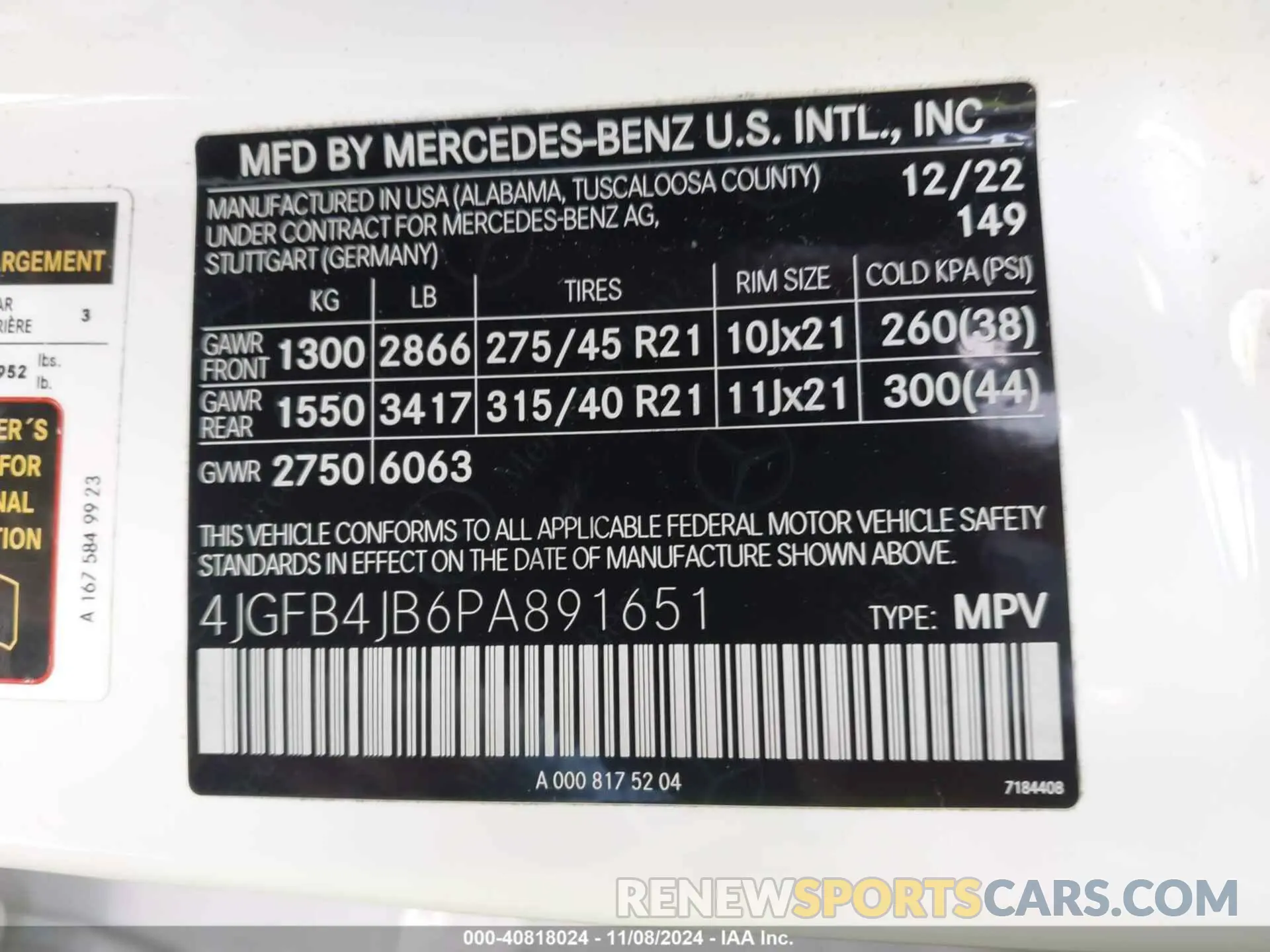9 Photograph of a damaged car 4JGFB4JB6PA891651 MERCEDES-BENZ GLE 350 2023