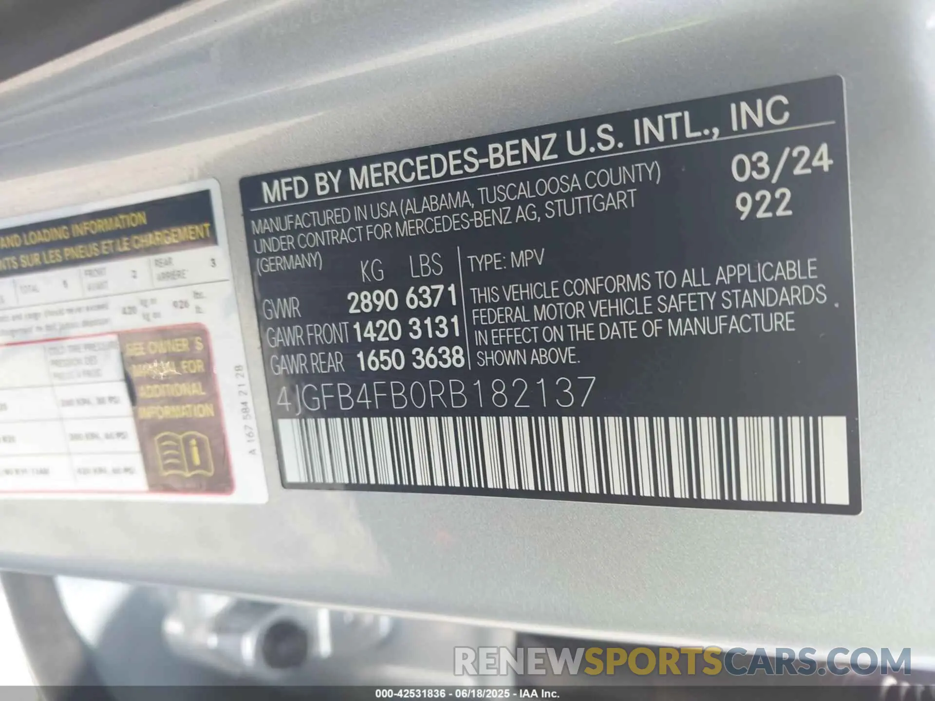 9 Photograph of a damaged car 4JGFB4FB0RB182137 MERCEDES-BENZ GLE 350 2024