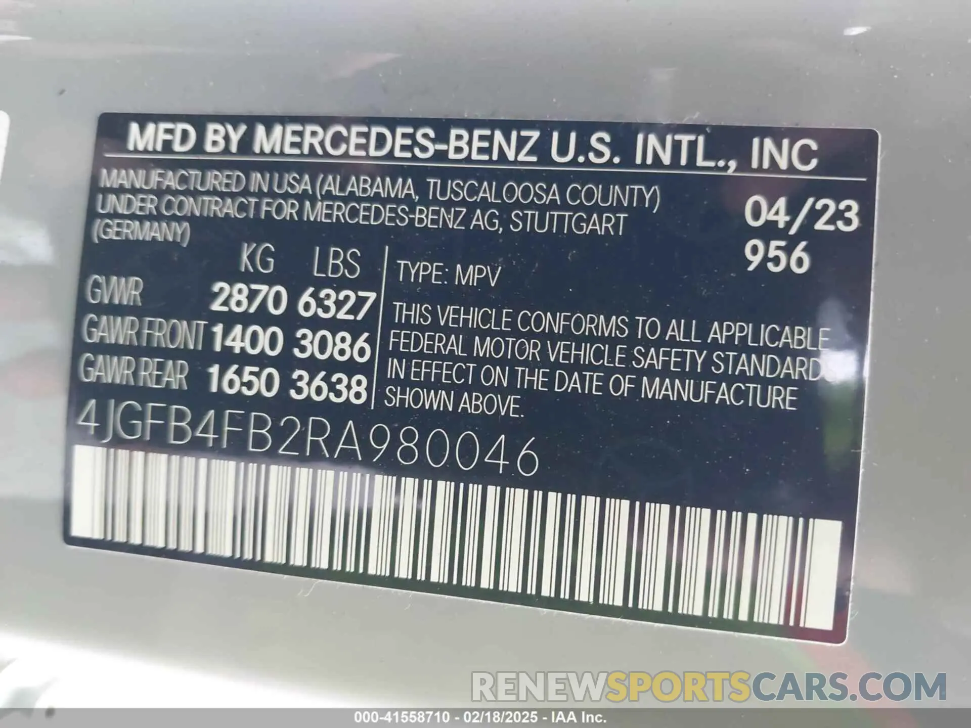 9 Photograph of a damaged car 4JGFB4FB2RA980046 MERCEDES-BENZ GLE 350 2024