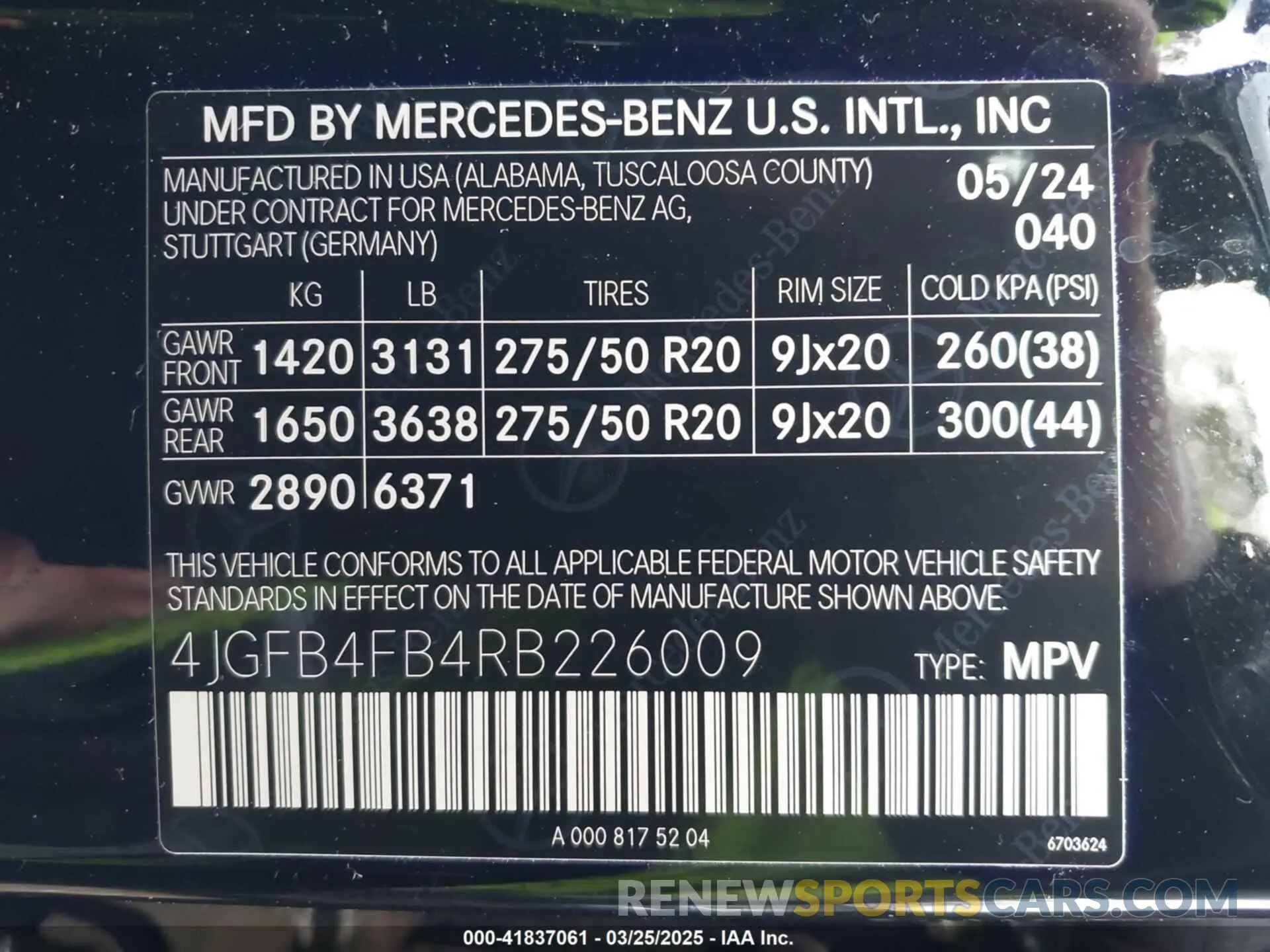 9 Photograph of a damaged car 4JGFB4FB4RB226009 MERCEDES-BENZ GLE 350 2024