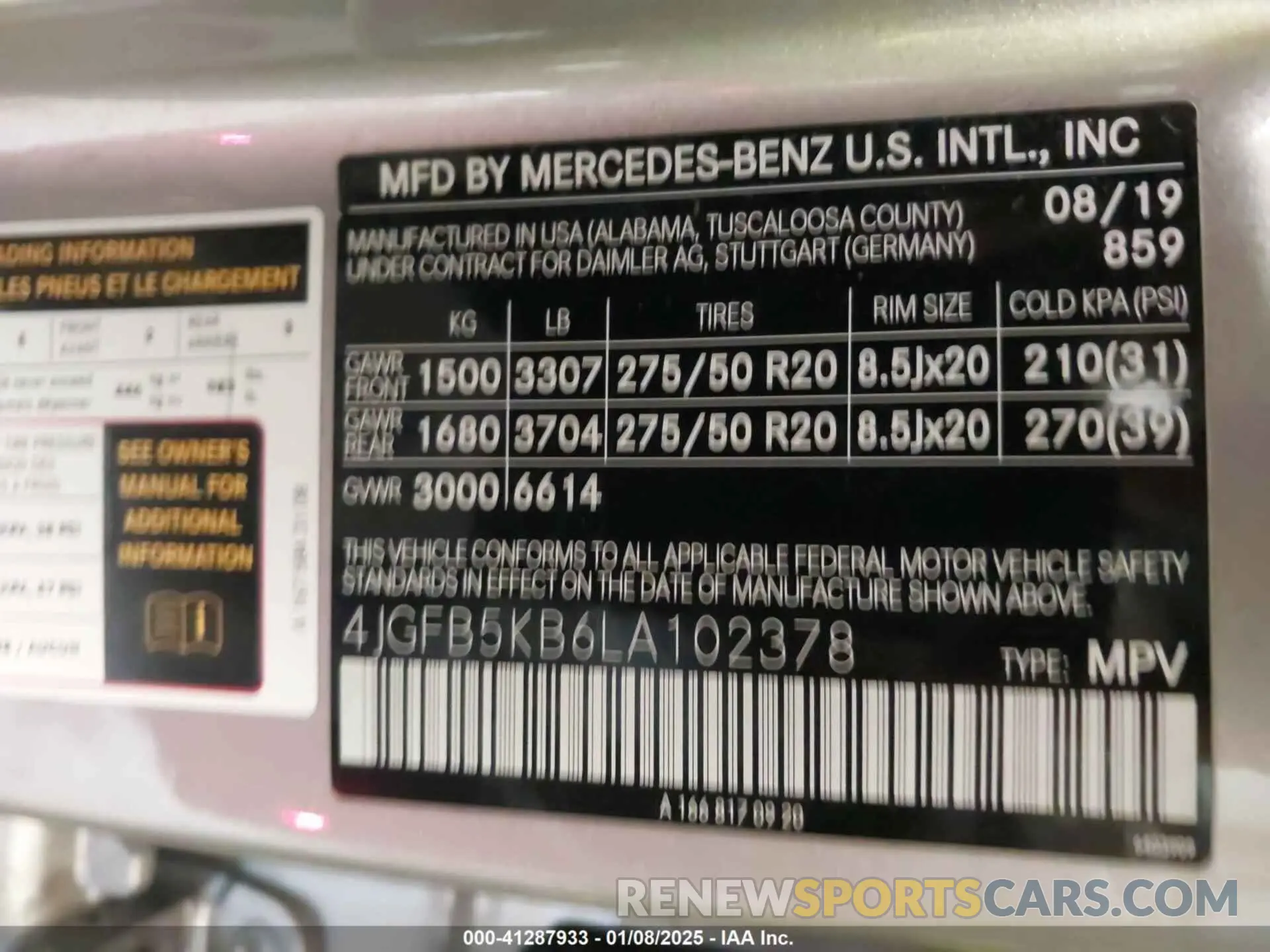9 Photograph of a damaged car 4JGFB5KB6LA102378 MERCEDES-BENZ GLE 450 2020