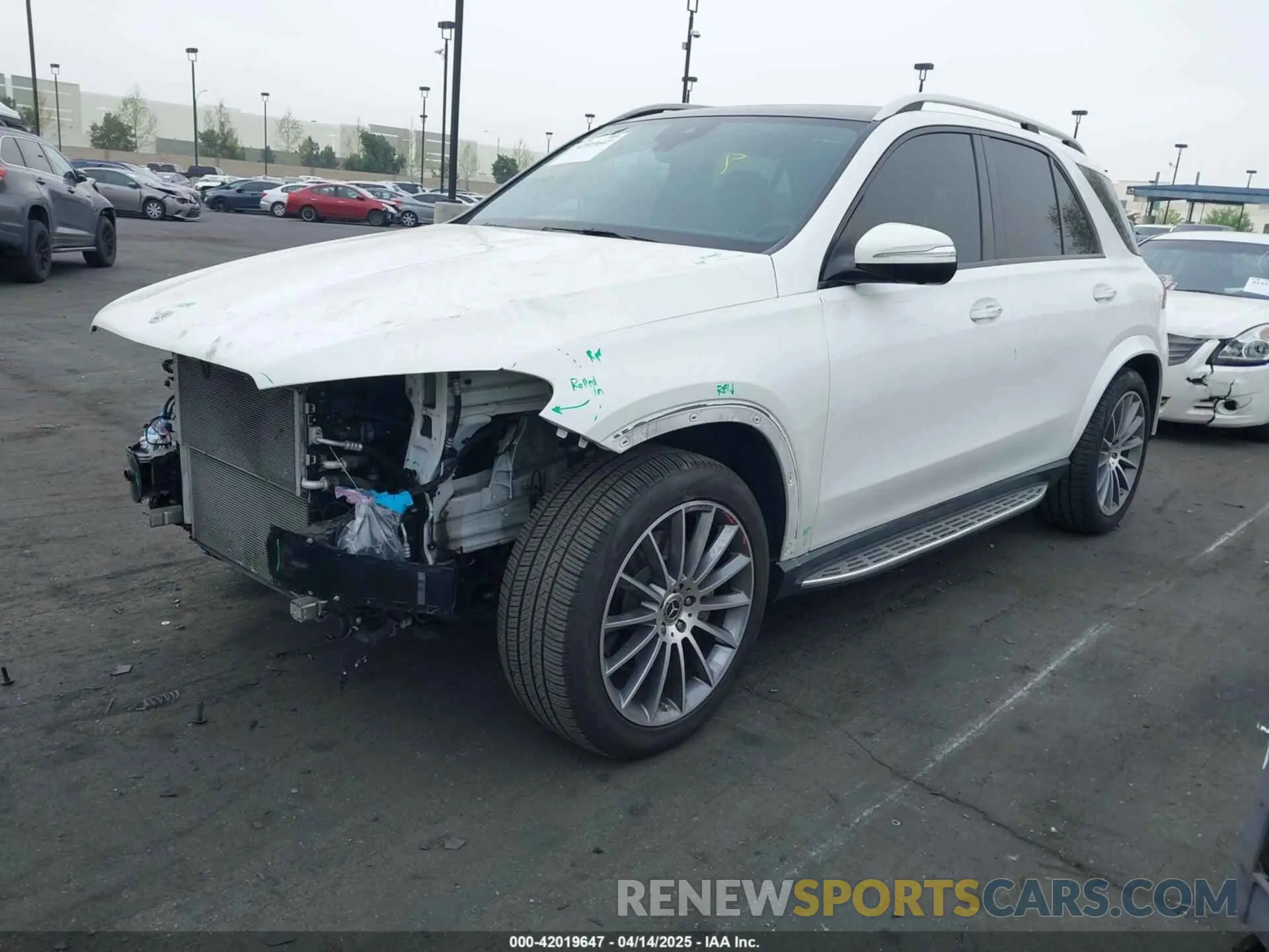 2 Photograph of a damaged car 4JGFB5KBXNA642786 MERCEDES-BENZ GLE 450 2022