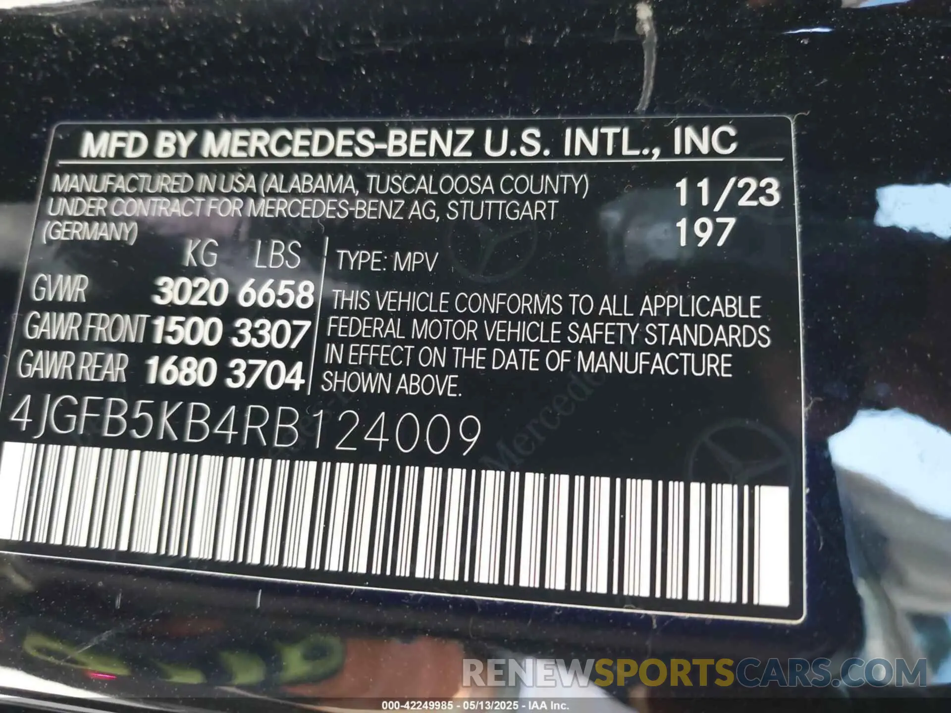 9 Photograph of a damaged car 4JGFB5KB4RB124009 MERCEDES-BENZ GLE 450 2024