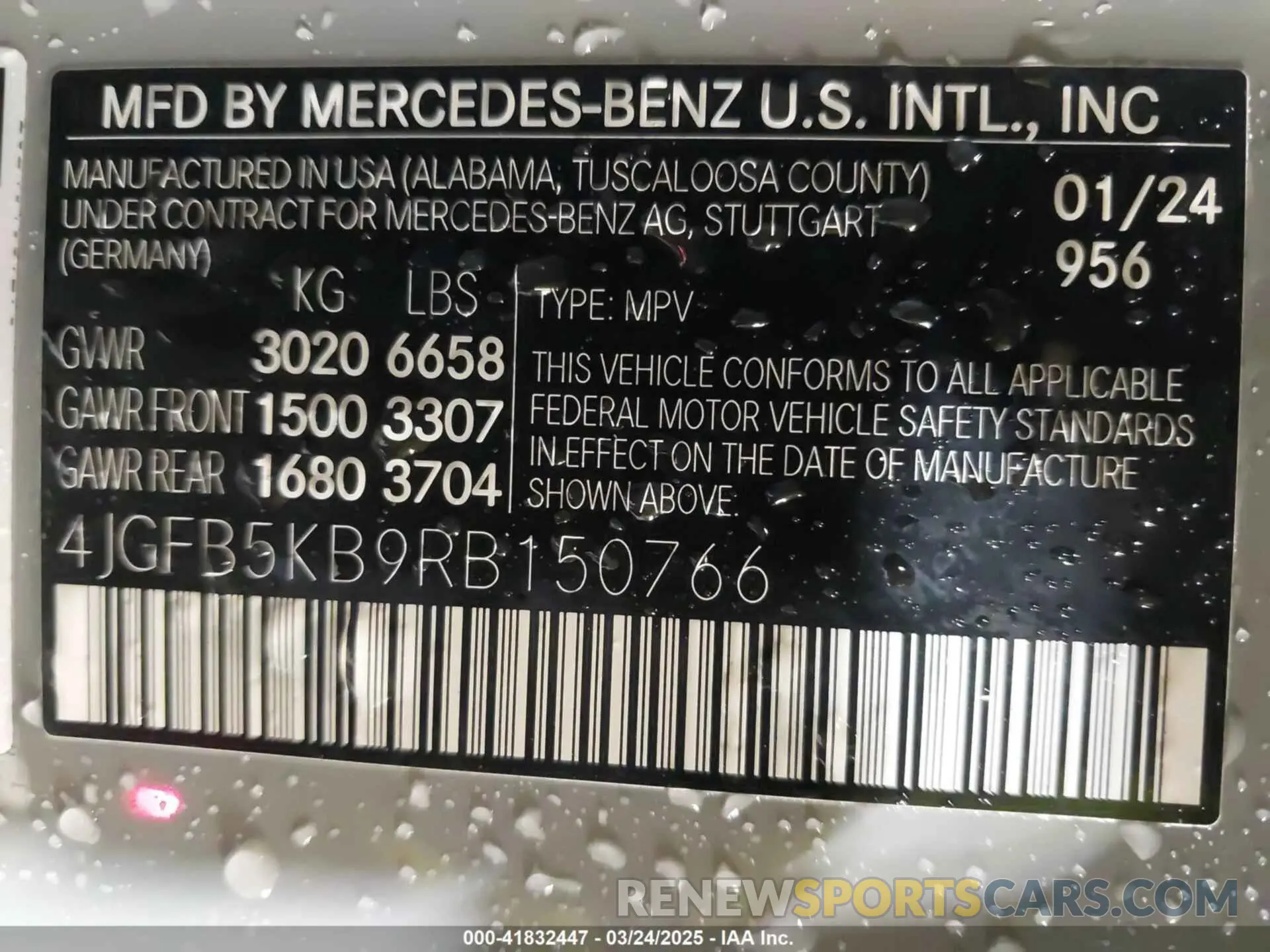 9 Photograph of a damaged car 4JGFB5KB9RB150766 MERCEDES-BENZ GLE 450 2024