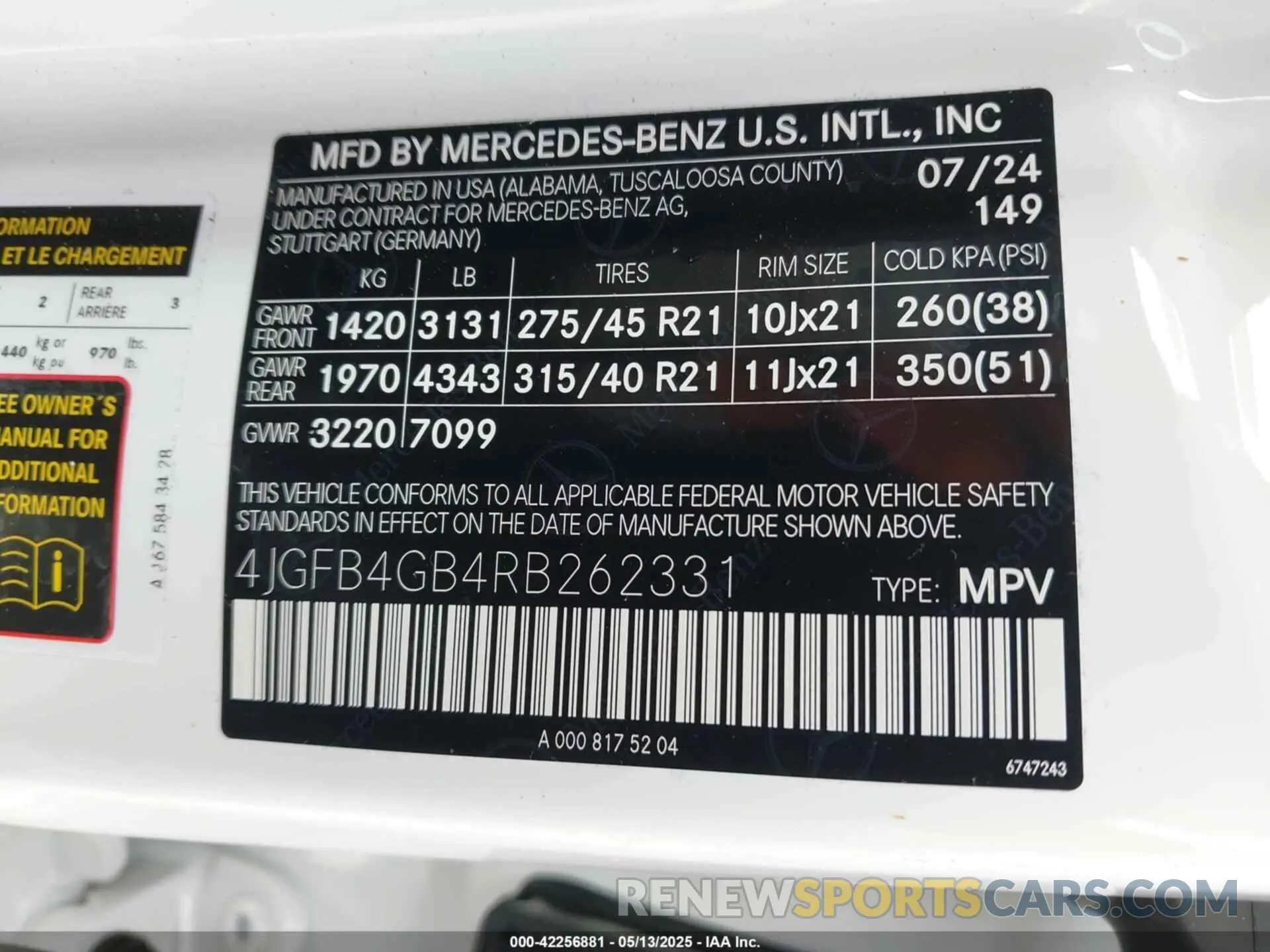 9 Photograph of a damaged car 4JGFB4GB4RB262331 MERCEDES-BENZ GLE 450 PLUG-IN HYBRID 2024