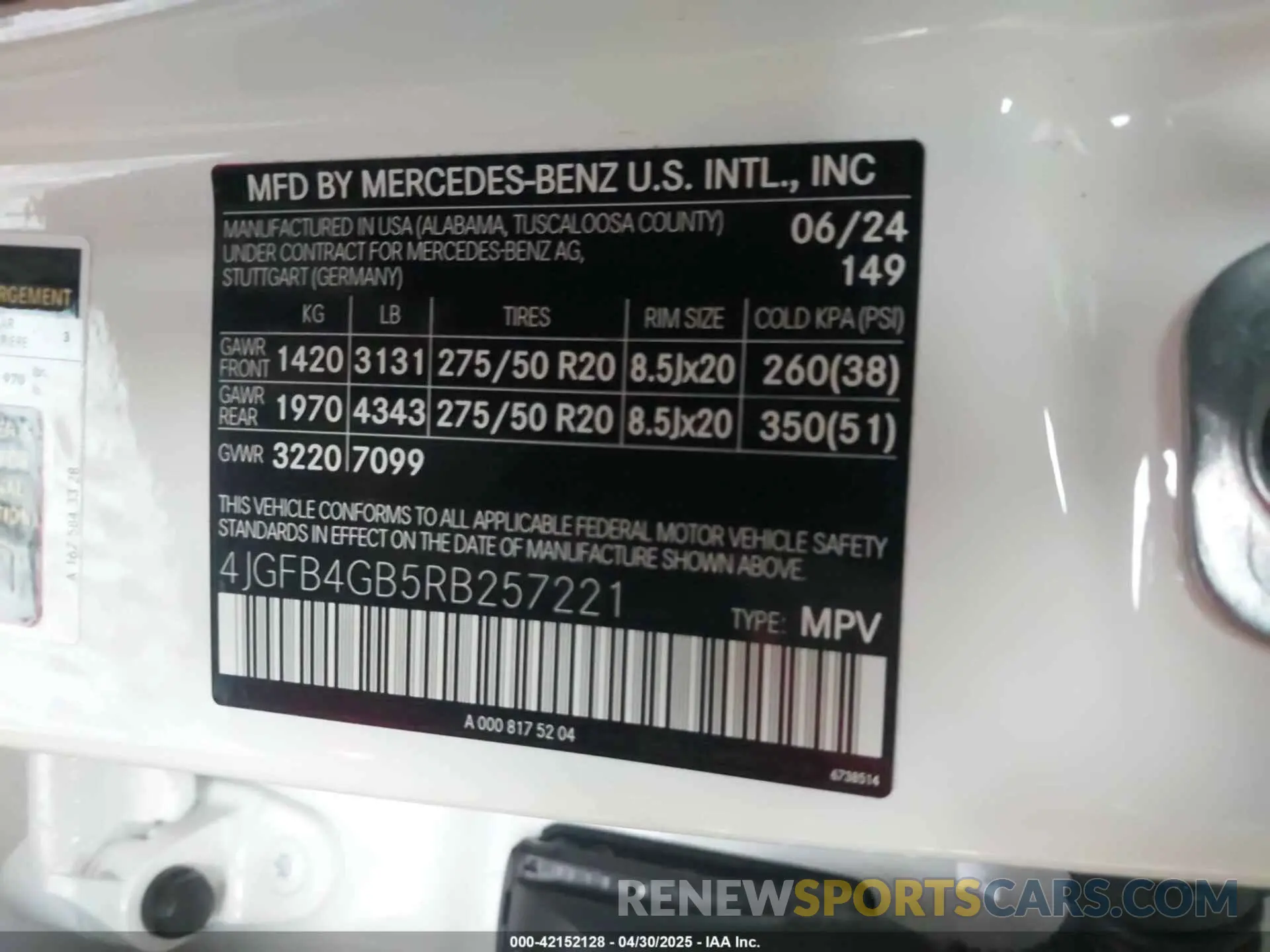 9 Photograph of a damaged car 4JGFB4GB5RB257221 MERCEDES-BENZ GLE 450 PLUG-IN HYBRID 2024