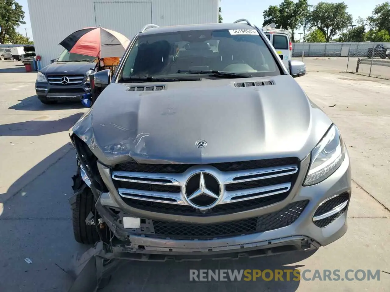 5 Photograph of a damaged car 4JGDA5GBXKB206769 MERCEDES-BENZ GLE-CLASS 2019