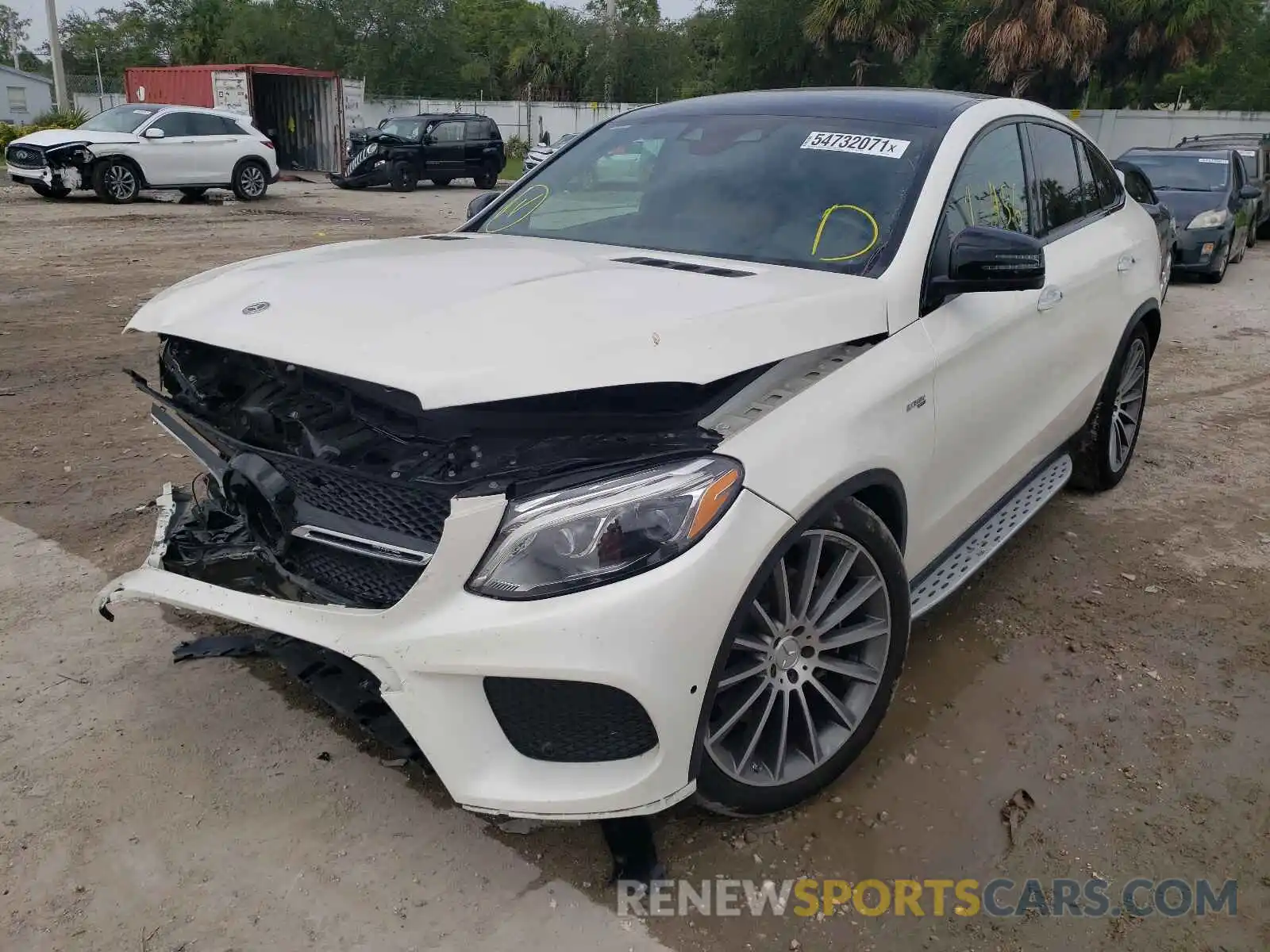 2 Photograph of a damaged car 4JGED6EB3KA142147 MERCEDES-BENZ GLE-CLASS 2019