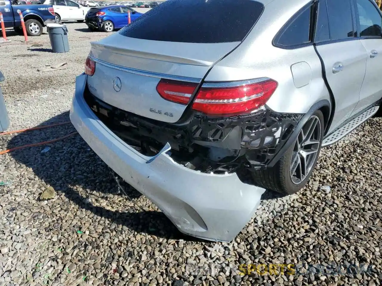 9 Photograph of a damaged car 4JGED6EB8KA150633 MERCEDES-BENZ GLE-CLASS 2019