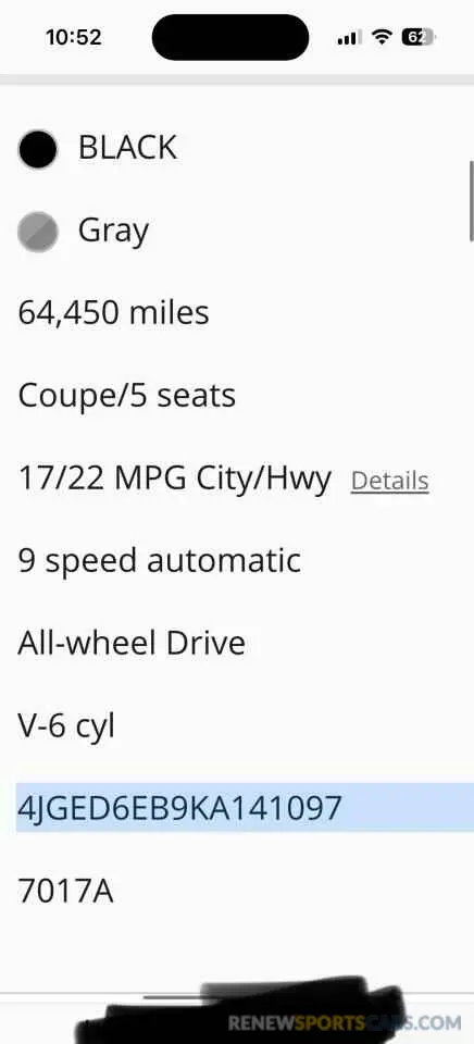 10 Photograph of a damaged car 4JGED6EB9KA141097 MERCEDES-BENZ GLE-CLASS 2019