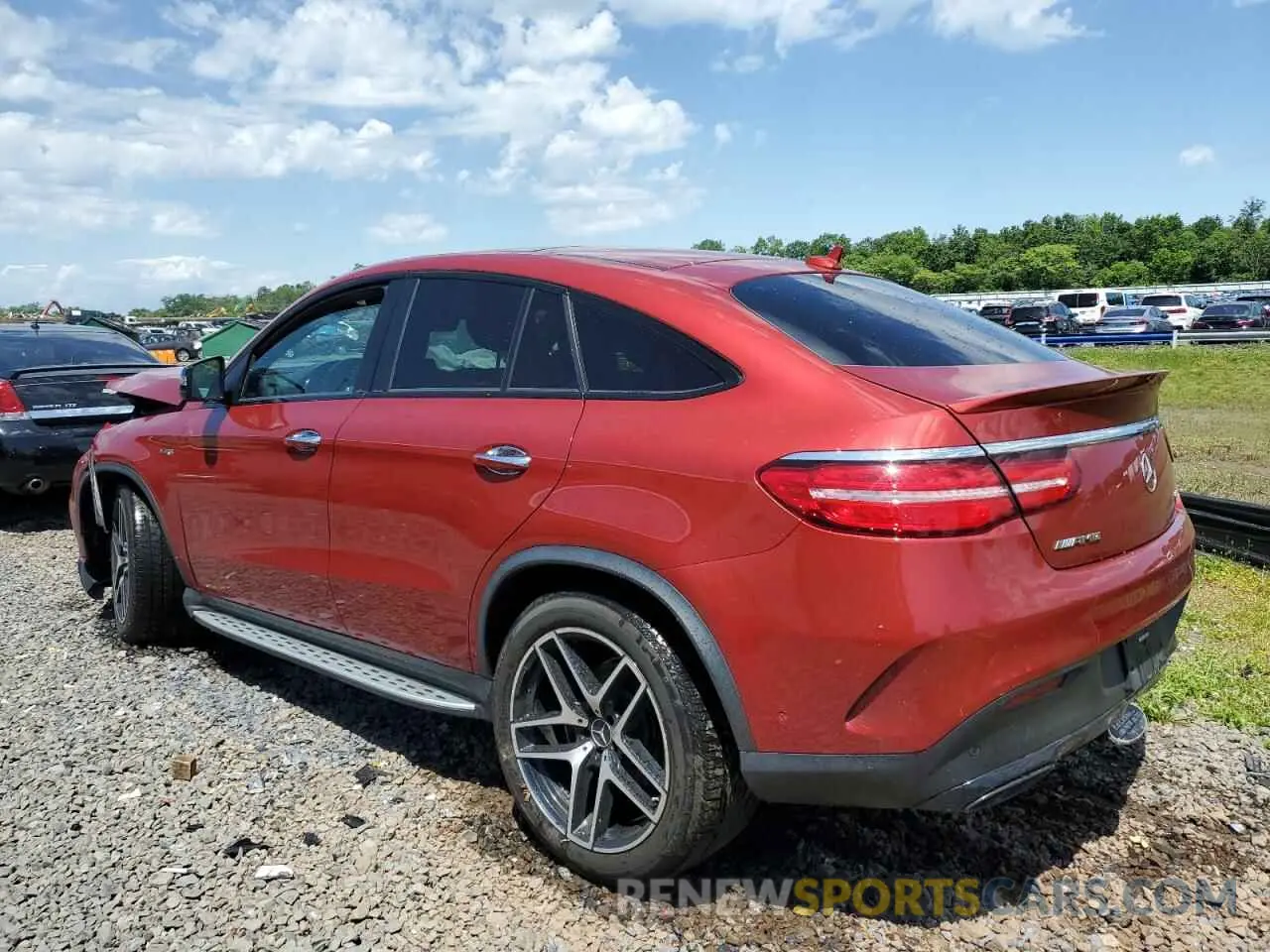 2 Photograph of a damaged car 4JGED6EBXKA152593 MERCEDES-BENZ GLE-CLASS 2019