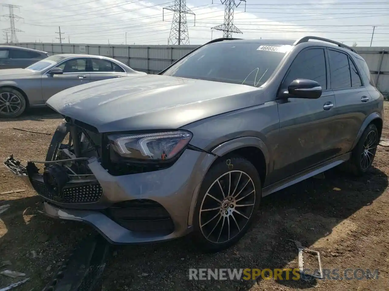 2 Photograph of a damaged car 4JGFB4KE3LA090453 MERCEDES-BENZ GLE-CLASS 2020