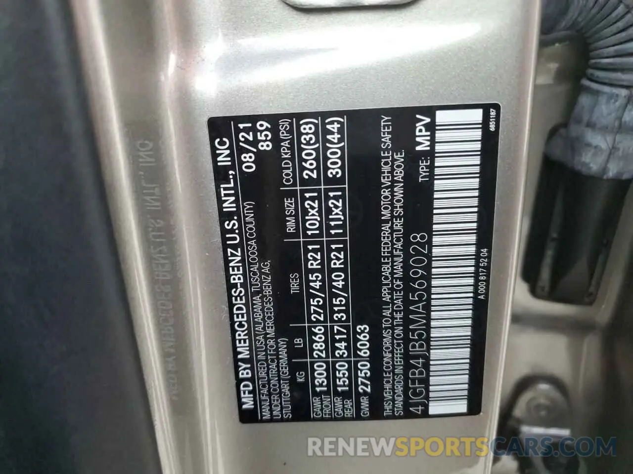 14 Photograph of a damaged car 4JGFB4JB5MA569028 MERCEDES-BENZ GLE-CLASS 2021