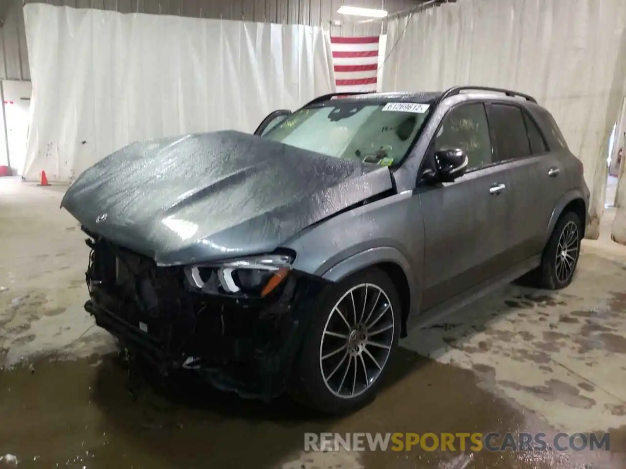 2 Photograph of a damaged car 4JGFB4KB0MA358673 MERCEDES-BENZ GLE-CLASS 2021