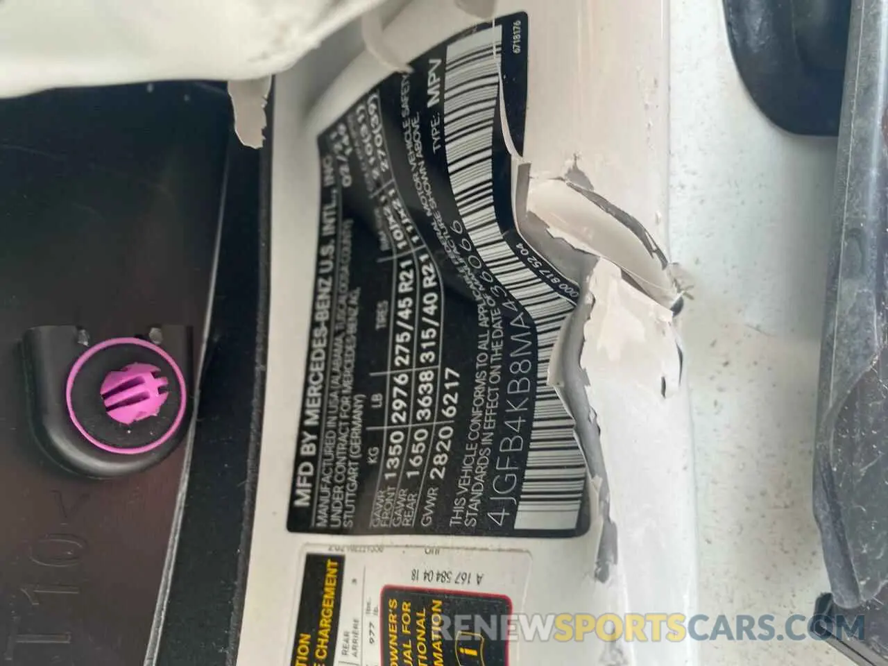13 Photograph of a damaged car 4JGFB4KB8MA436066 MERCEDES-BENZ GLE-CLASS 2021