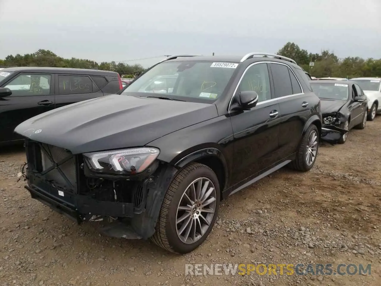 2 Photograph of a damaged car 4JGFB4KBXMA559870 MERCEDES-BENZ GLE-CLASS 2021