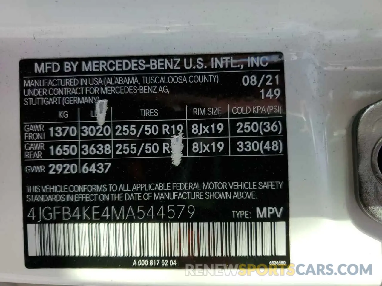 13 Photograph of a damaged car 4JGFB4KE4MA544579 MERCEDES-BENZ GLE-CLASS 2021
