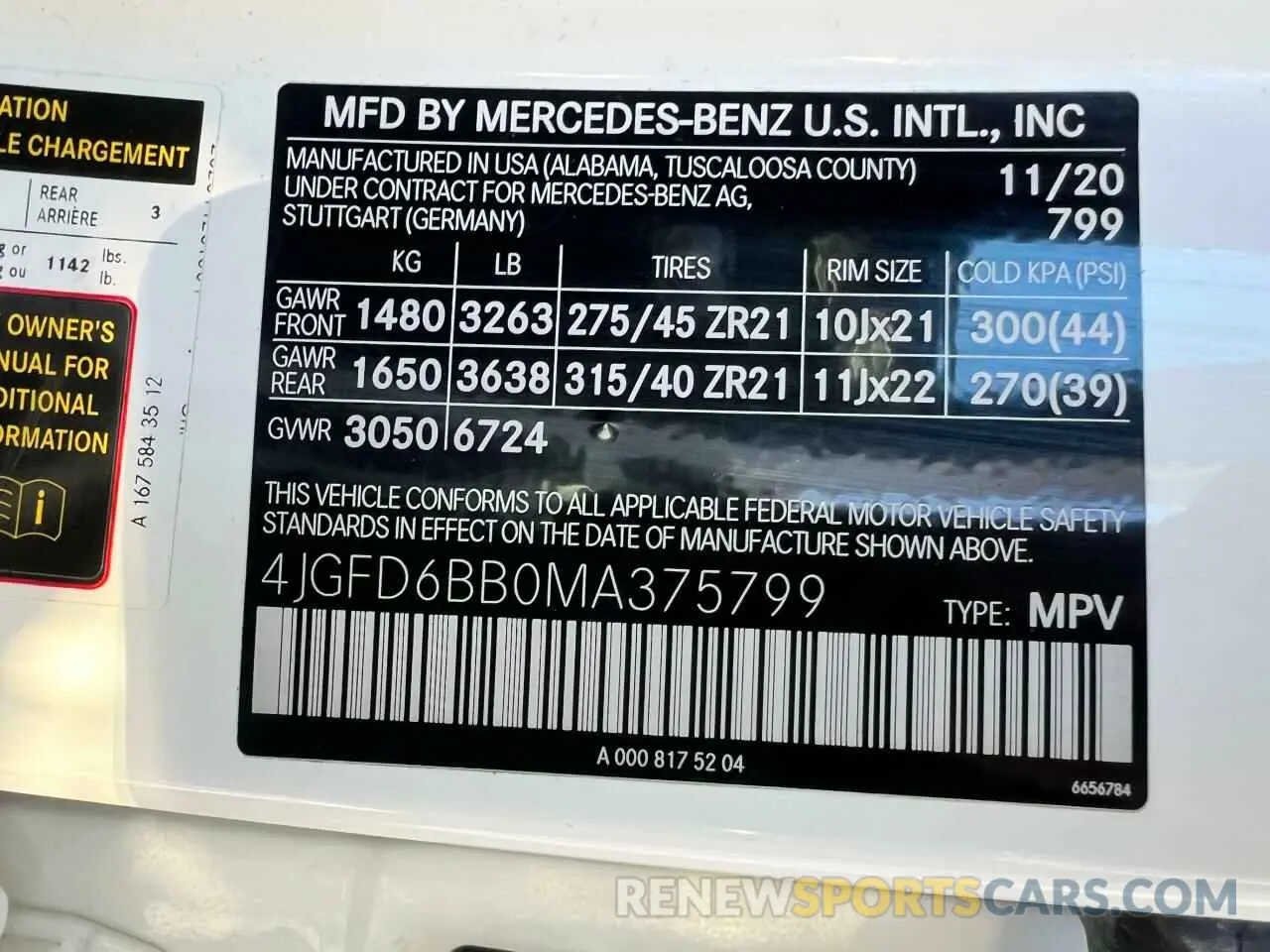 10 Photograph of a damaged car 4JGFD6BB0MA375799 MERCEDES-BENZ GLE-CLASS 2021