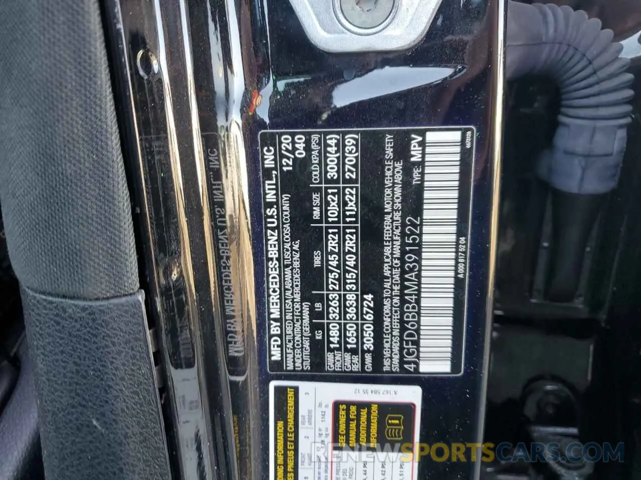 15 Photograph of a damaged car 4JGFD6BB4MA391522 MERCEDES-BENZ GLE-CLASS 2021