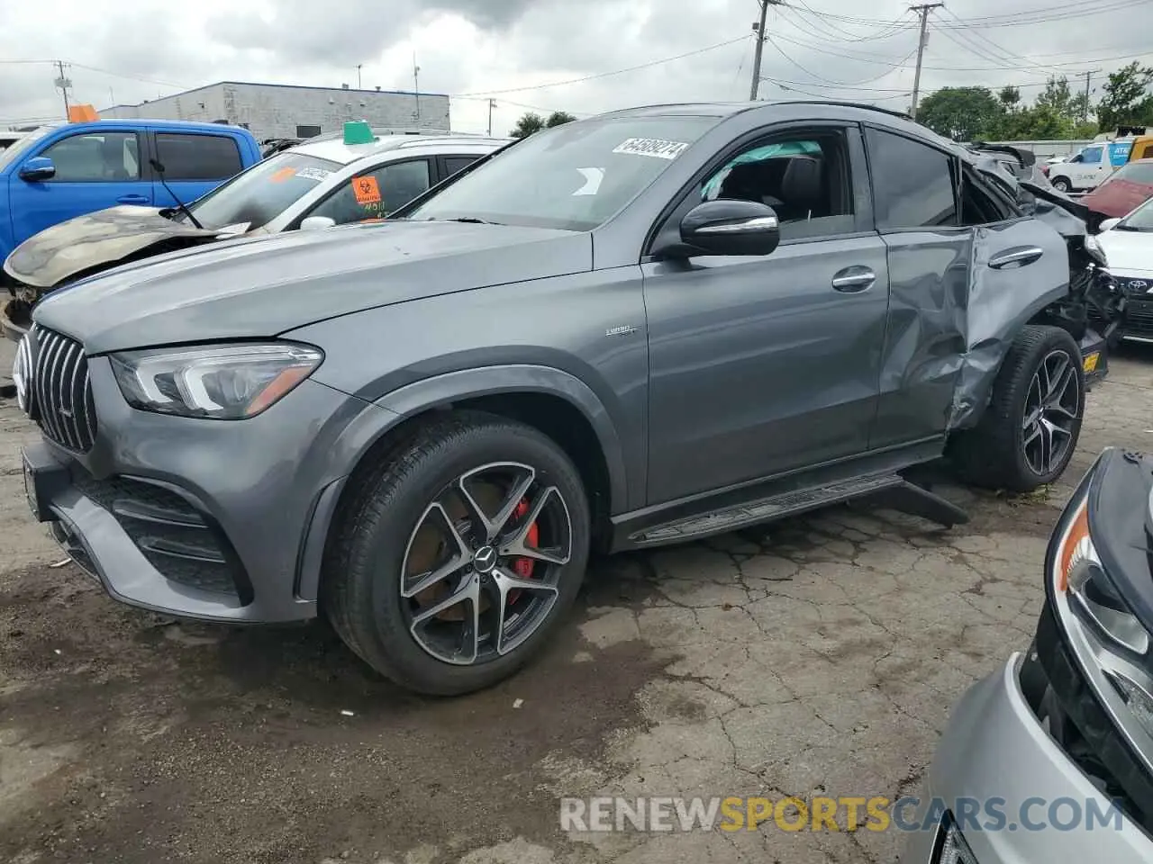 1 Photograph of a damaged car 4JGFD6BBXMA375728 MERCEDES-BENZ GLE-CLASS 2021